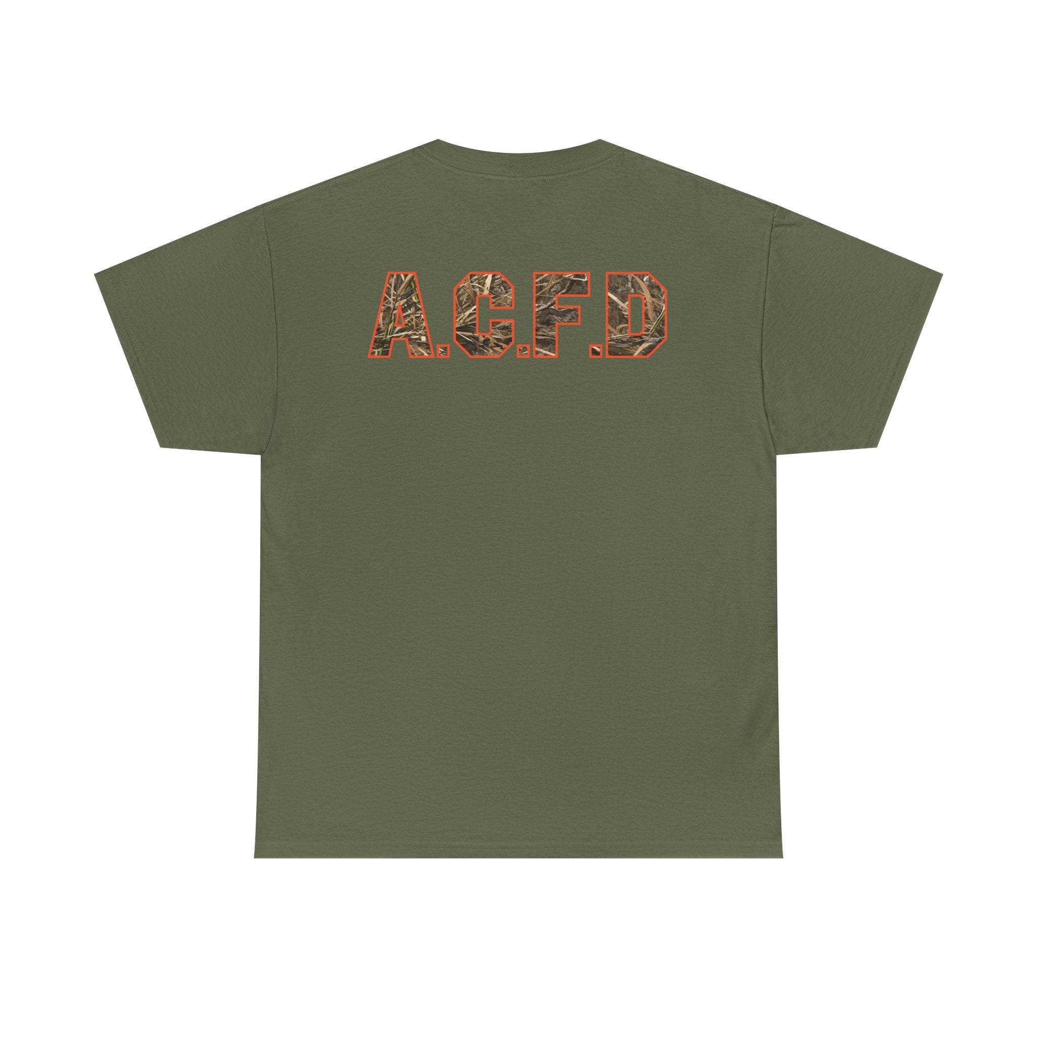Heavy Cotton Unisex Tee - Arlington Camo Deer Hunter