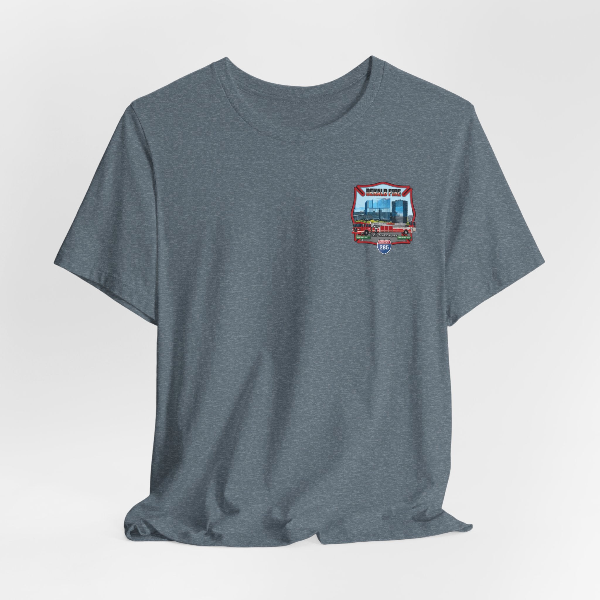 Dekalb County Fire Tiller 18 Rendering - Bella+Canvas Soft Unisex Tee