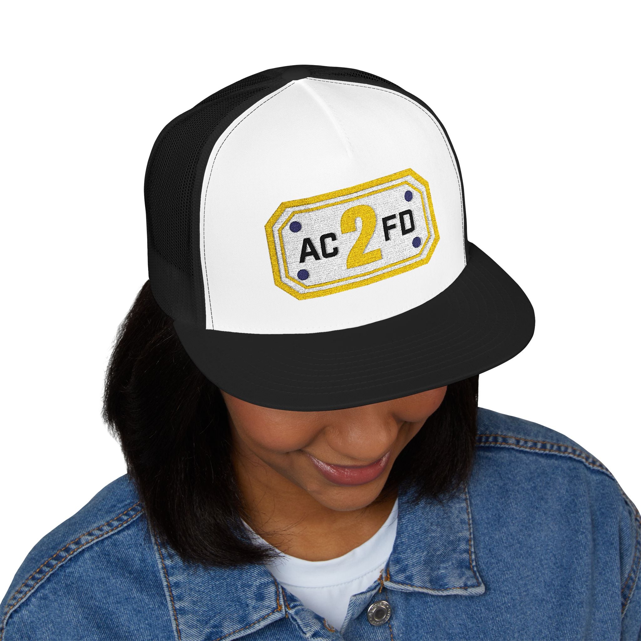 Arlington Rescue 2 (requested different style hat) - 5 Panel Trucker Cap (Embroidery)