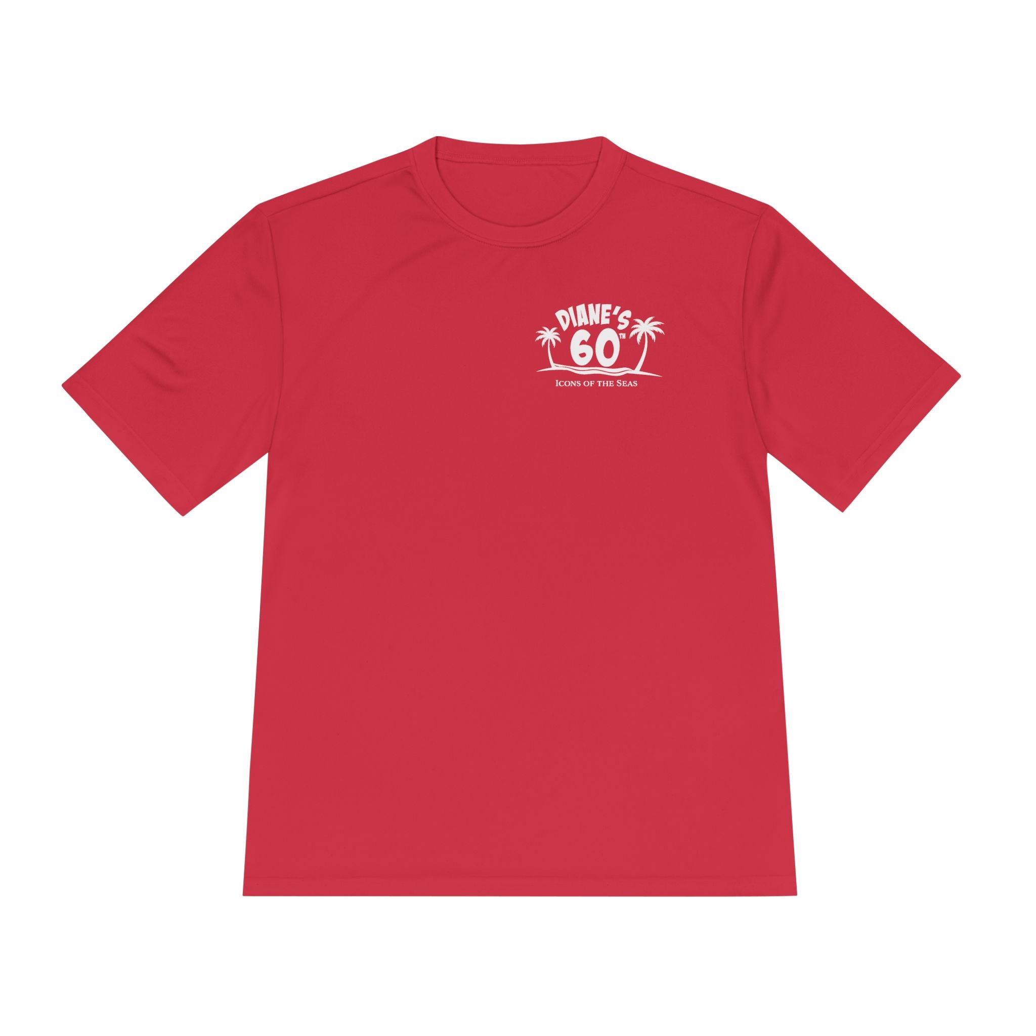 Diane Birthday Cruise White Text- Unisex Moisture Wicking Tee