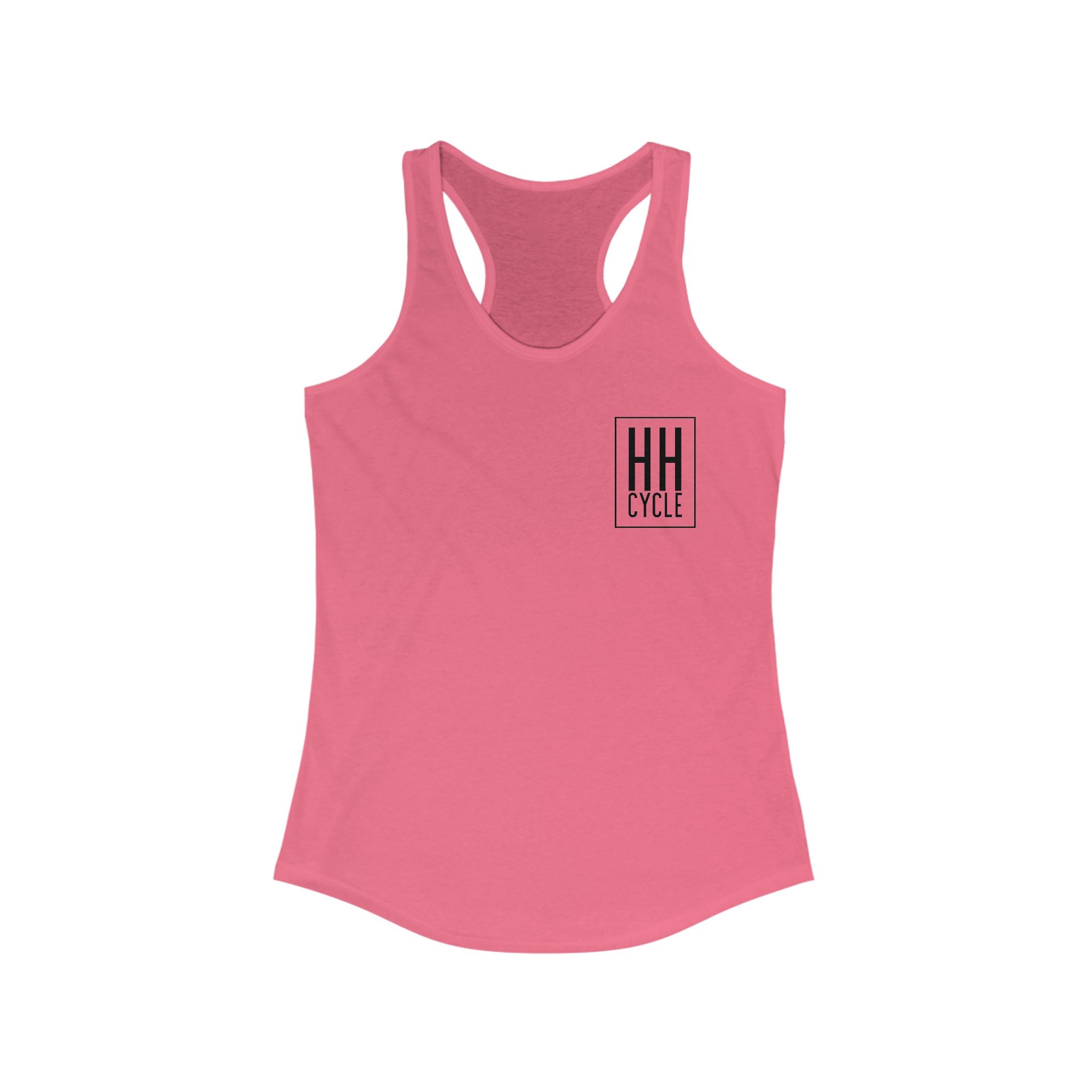 HH Cycle Work Hard Logo Light colors - Women's Ideal Racerback Tank