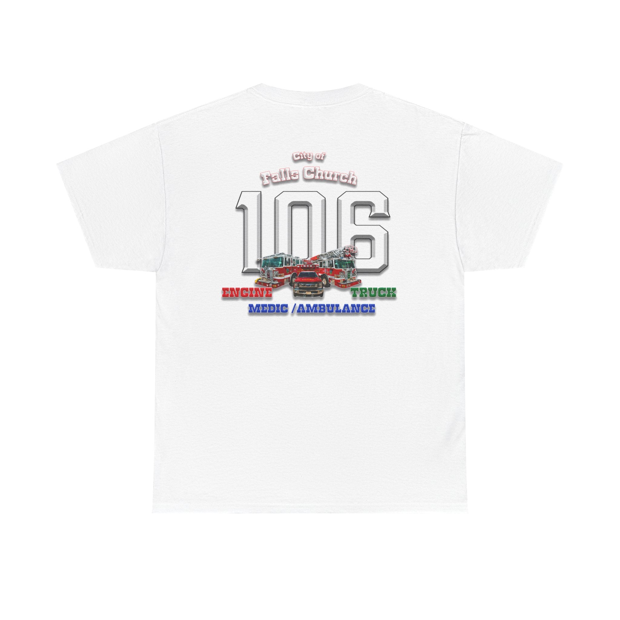 Station 6 Falls Church Apparatus -Heavy Cotton Unisex Tee -