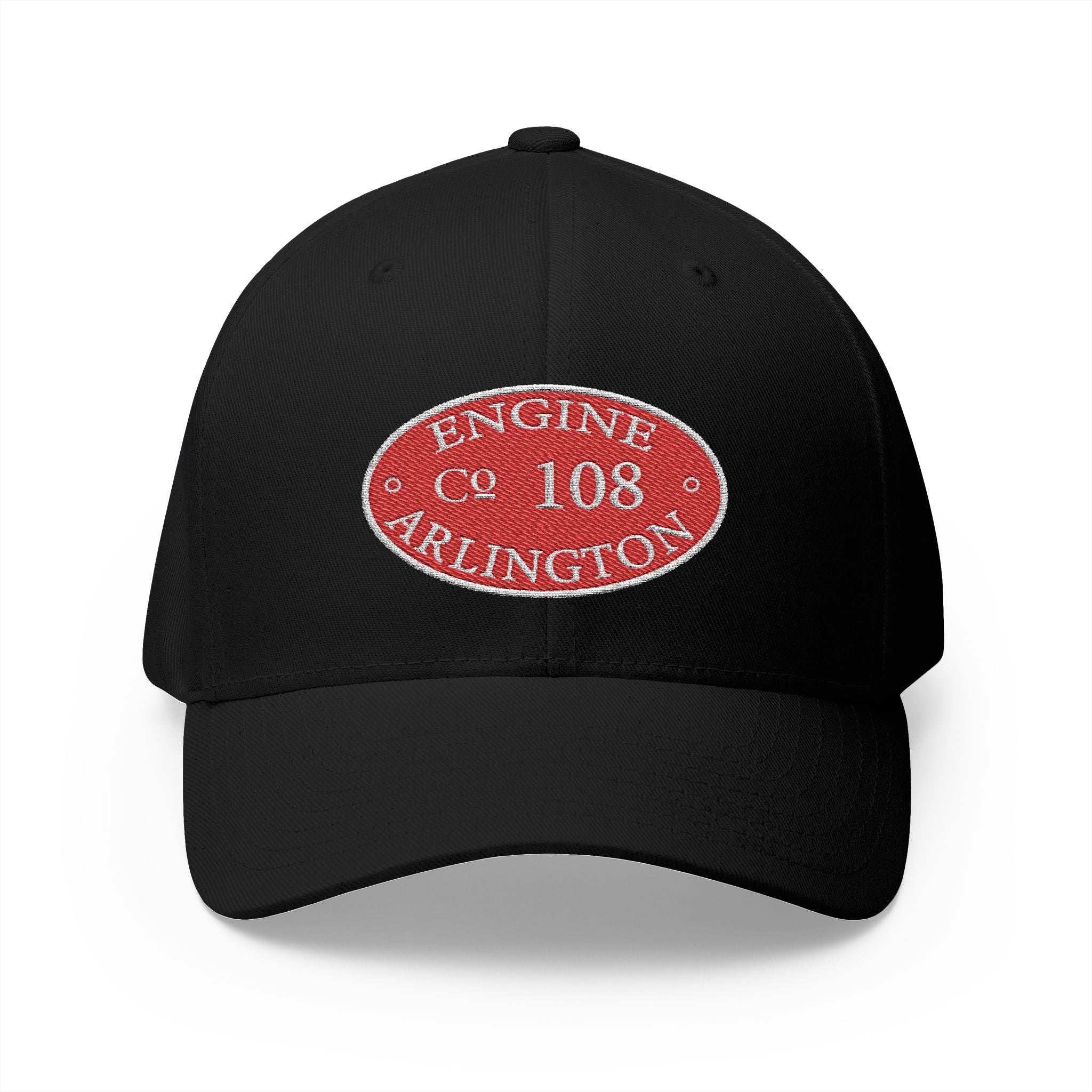 Arlington Engine 8 Circle Patch - FLEXFIT Closed-Back Structured Cap (Embroidery)