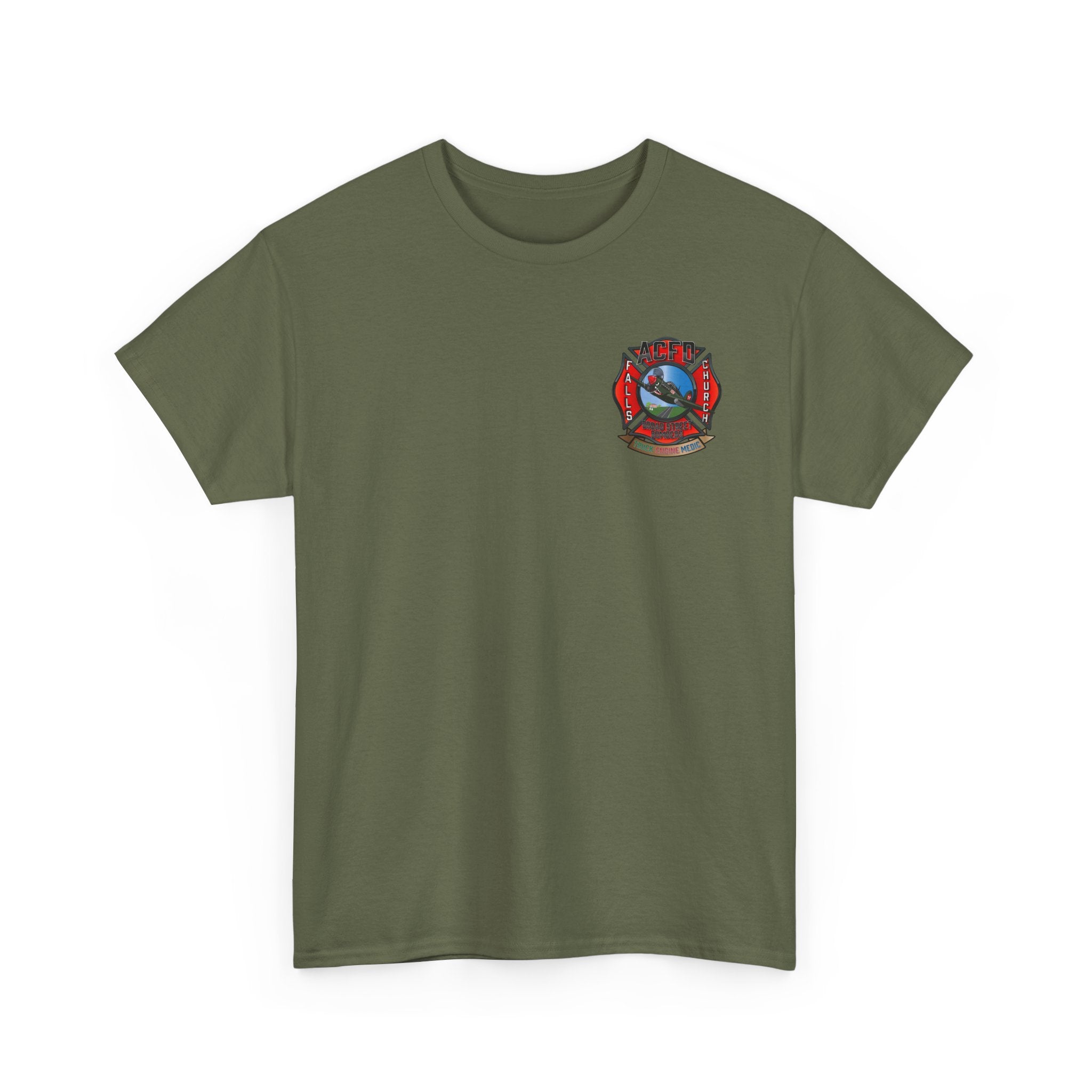 Station 6 Engine Arlington - Heavy Cotton Unisex Tee