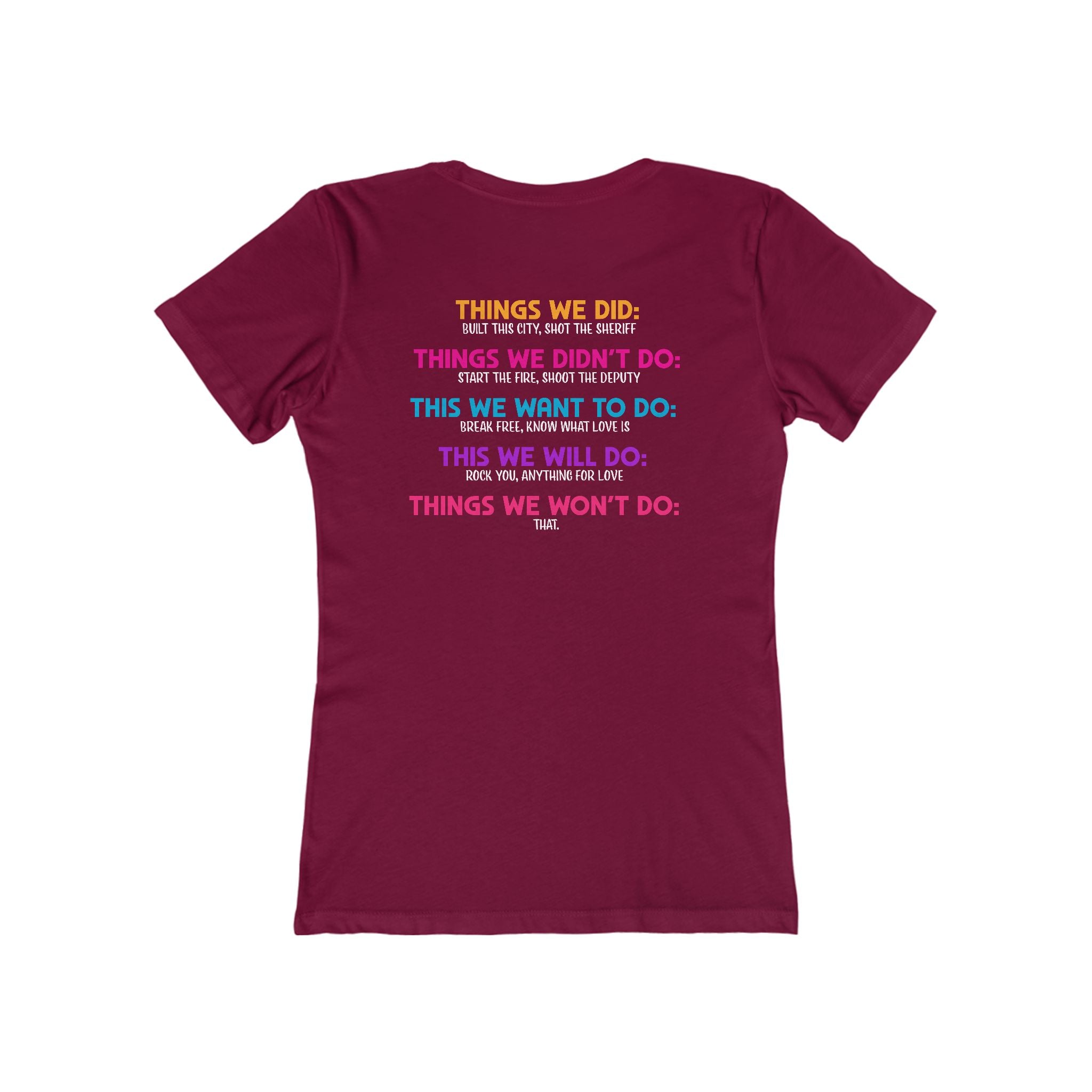Hot Mom Summer Rock - The Boyfriend Tee for Women