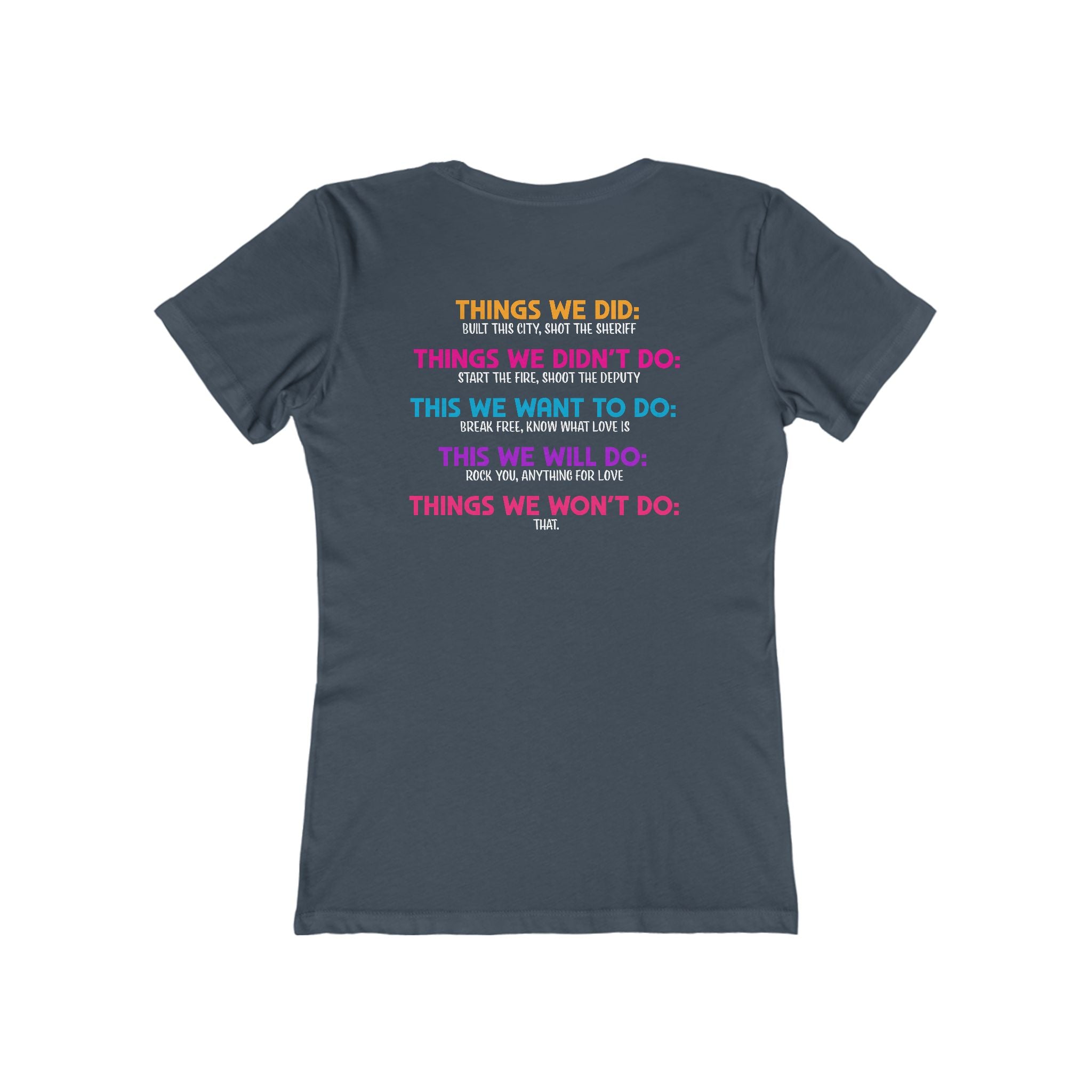 Hot Mom Summer Rock - The Boyfriend Tee for Women