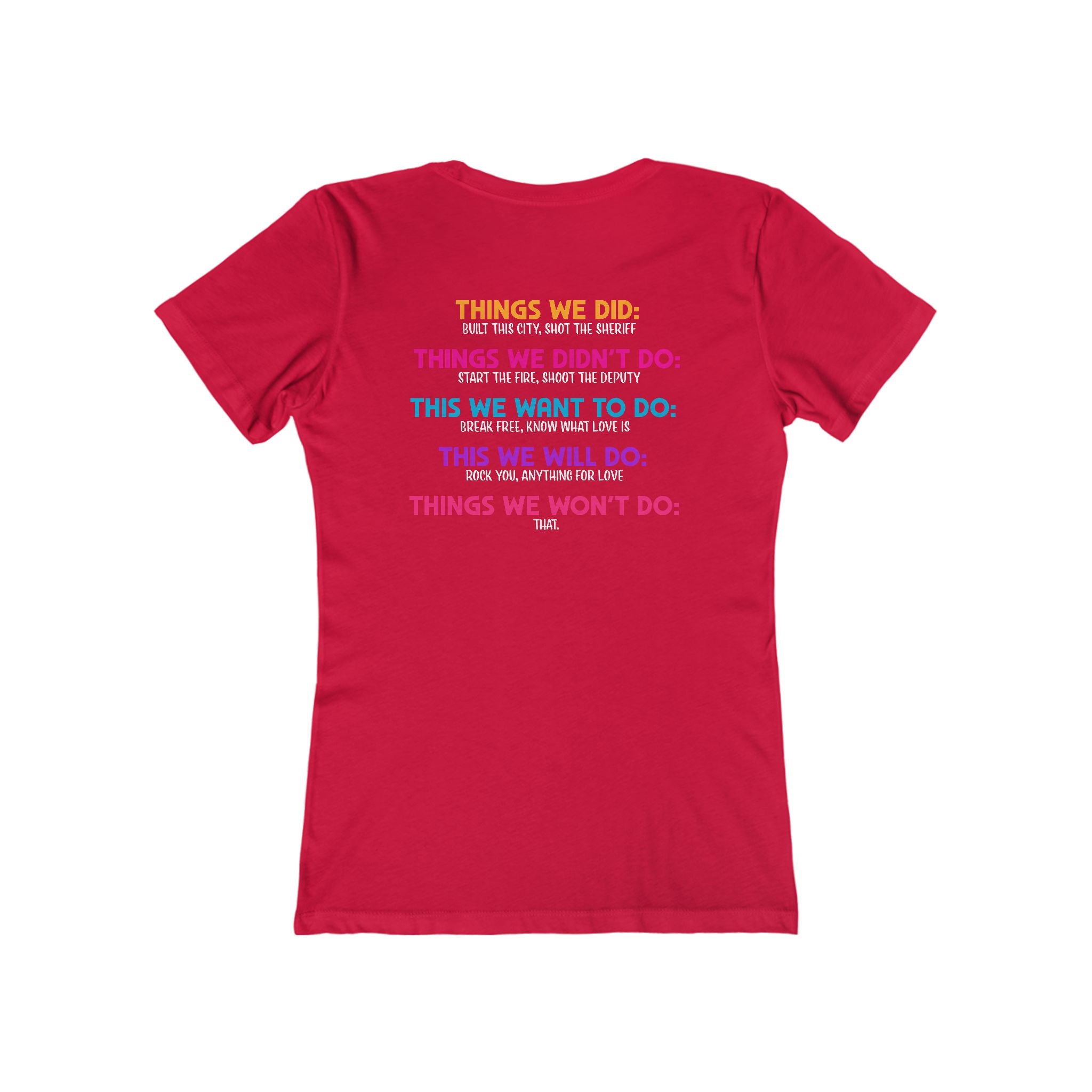 Hot Mom Summer Rock - The Boyfriend Tee for Women