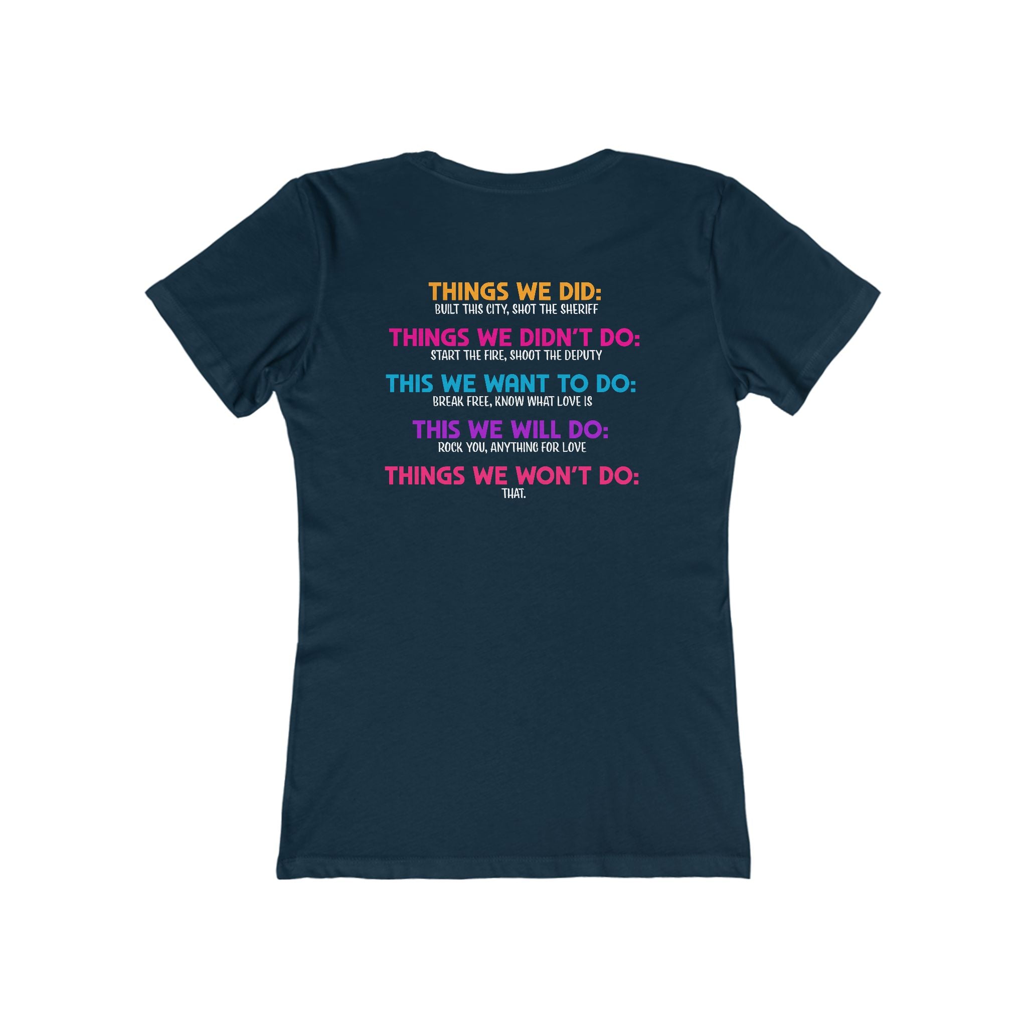 Hot Mom Summer Rock - The Boyfriend Tee for Women