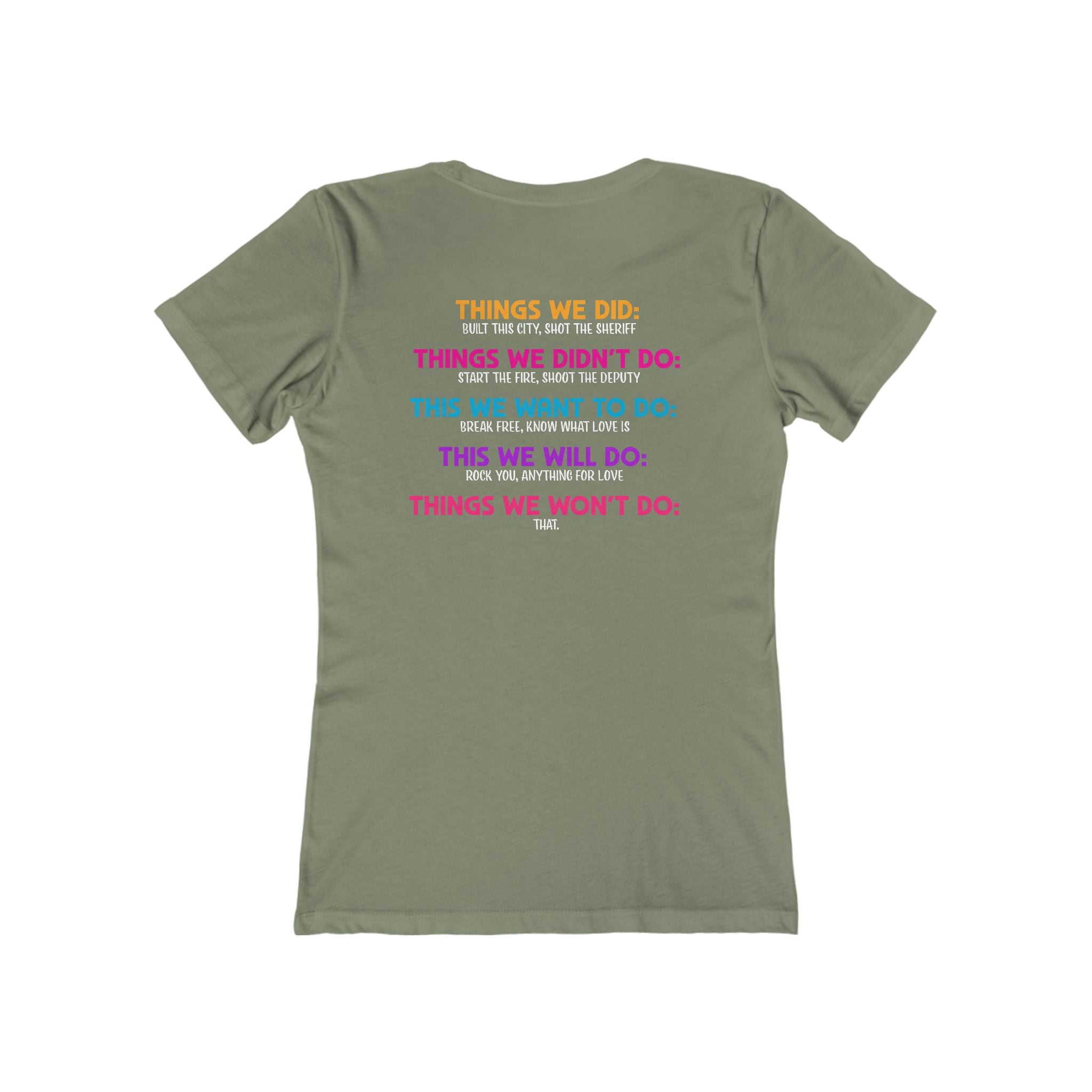 Hot Mom Summer Rock - The Boyfriend Tee for Women