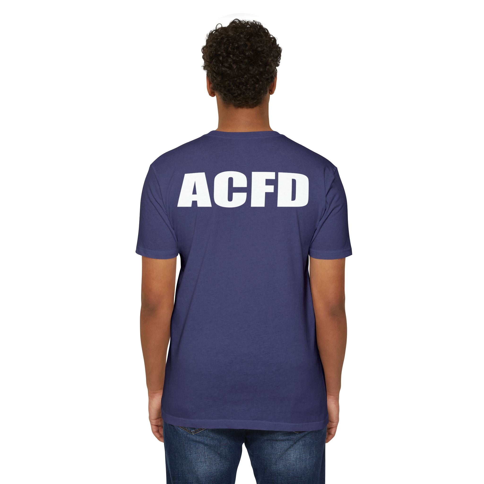 ACFD Firefighter - 60% cotton / 40% polyester Unisex CVC Jersey T-shirt