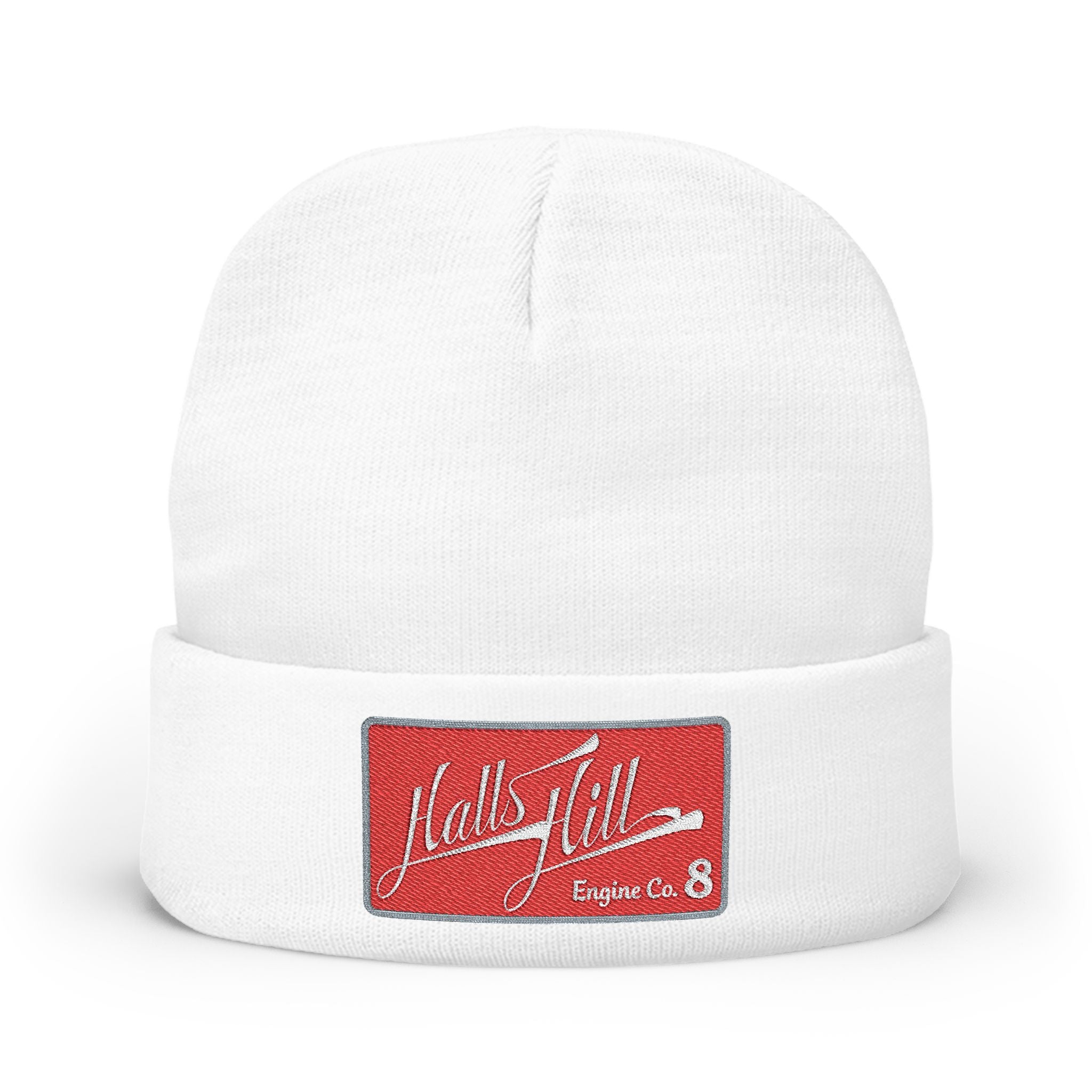 Arlington Halls Hill Engine 8 - Knit Beanie (Embroidery)