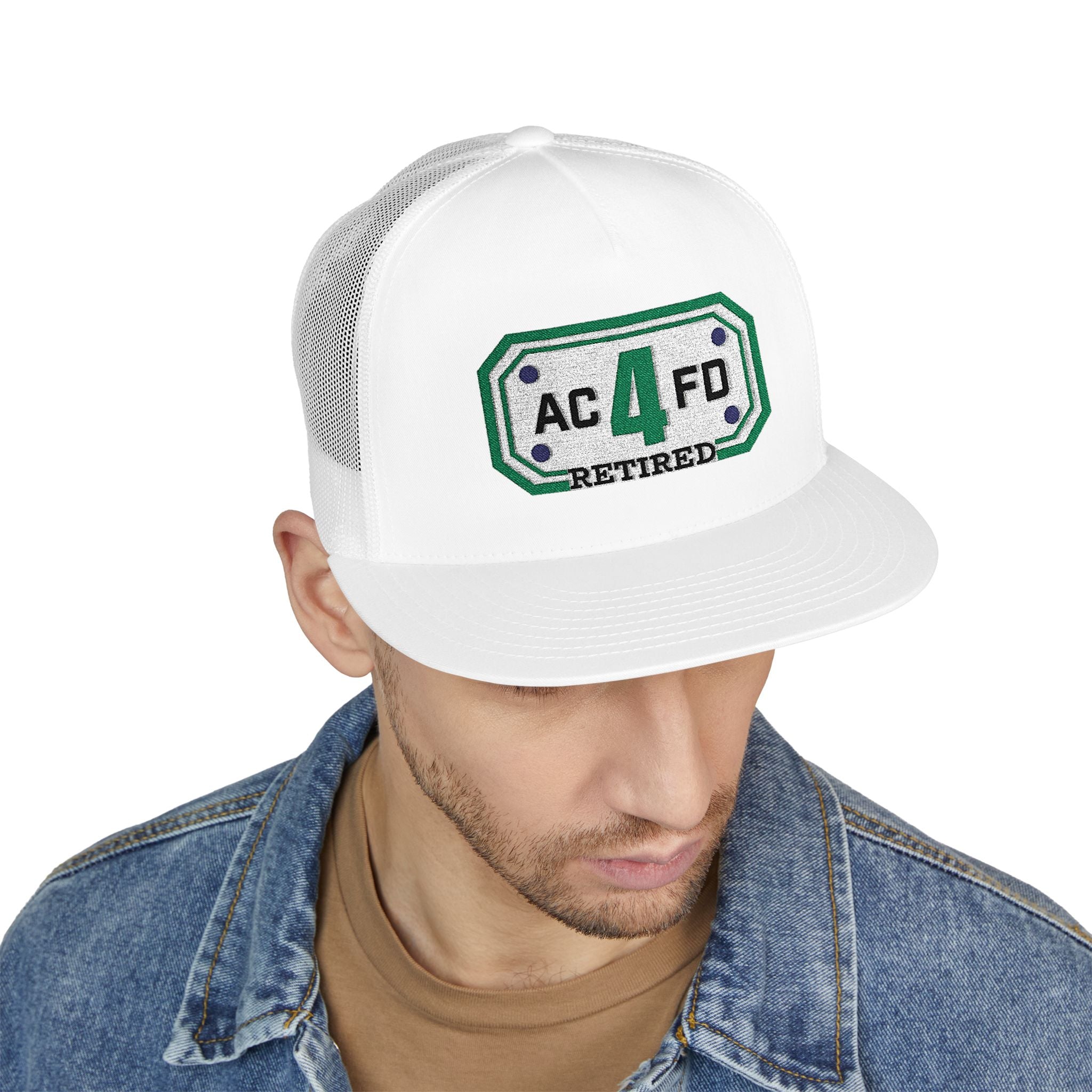 Retired Arlington Tower 4 - 5 Panel Trucker Cap (Embroidery)