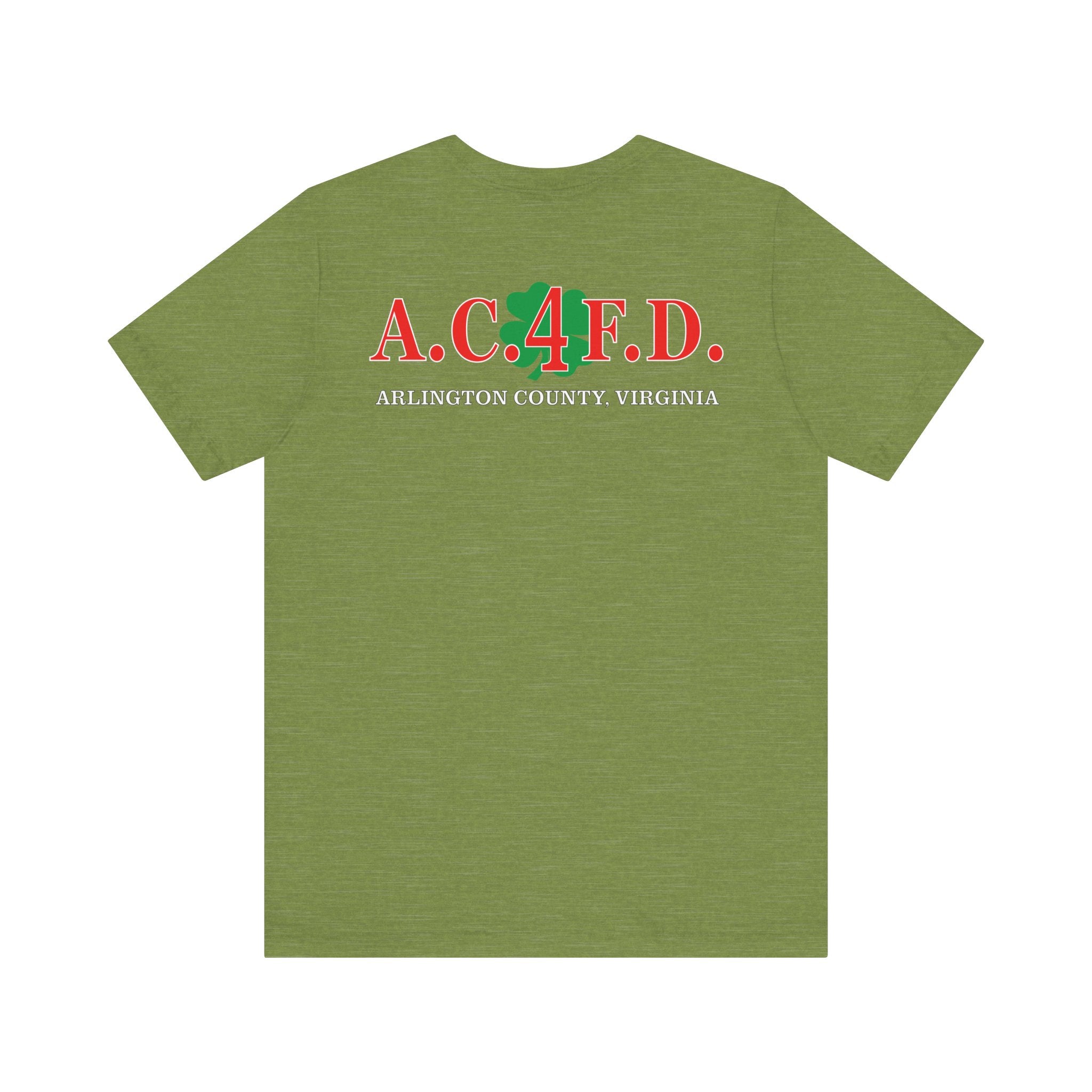 Station 4 Clover on front and back - Bella+Canvas Soft Unisex Tee