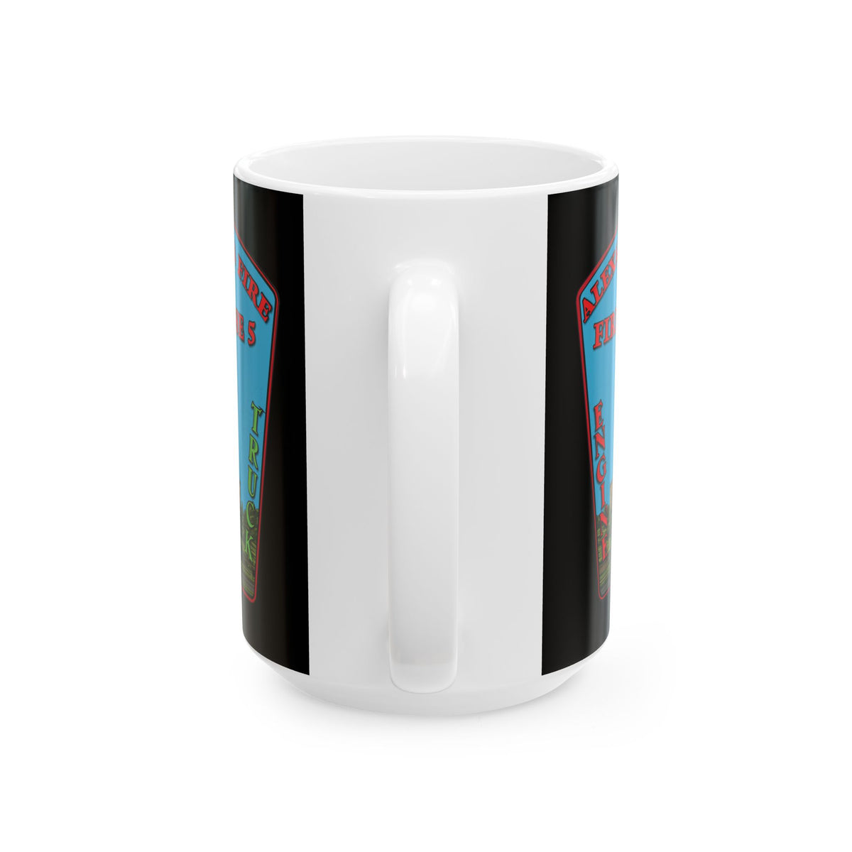 Alexandria Fire Station 5  - Black Mug, (11oz, 15oz)
