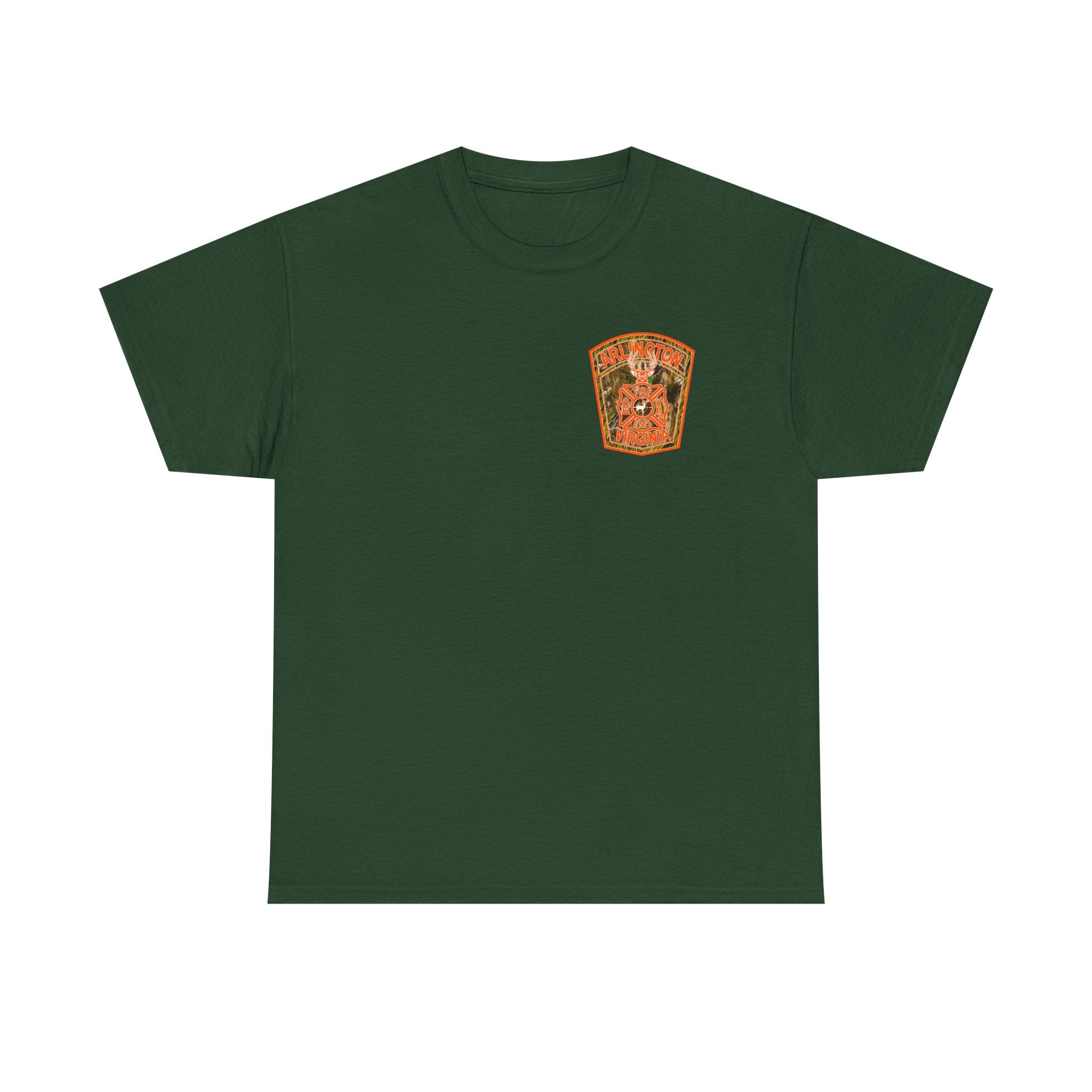 Heavy Cotton Unisex Tee - Arlington Camo Deer Hunter