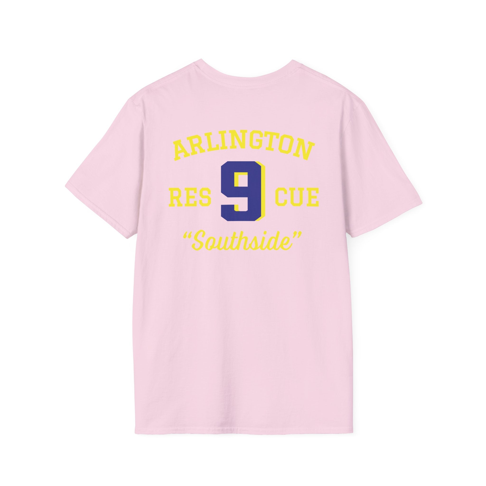 Station 9 Taz Front / Officer Rescue 9 back - Gildan Soft Cotton Softstyle T-Shirt