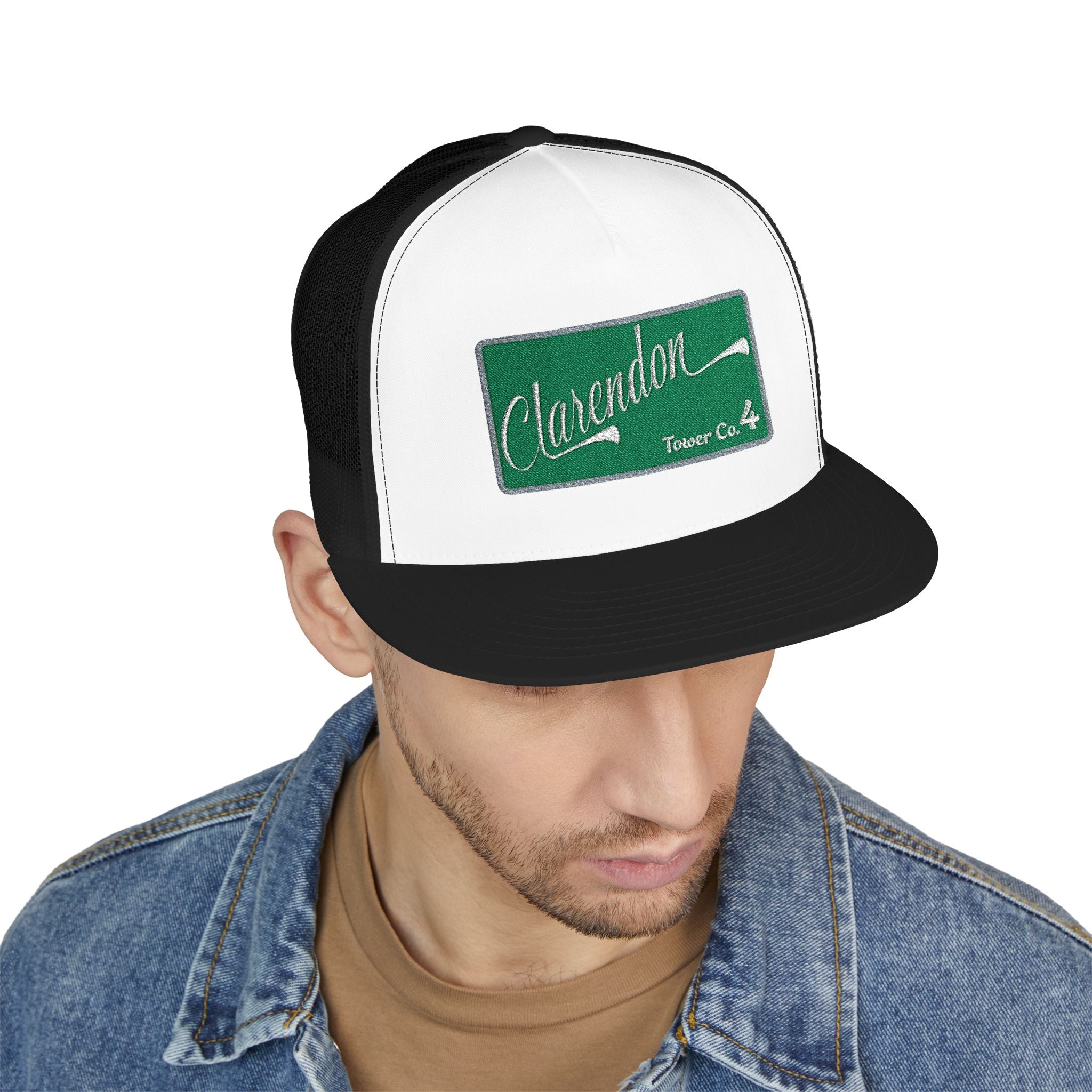 Arlington Clarendon Tower 4  - 5 Panel Trucker Cap (Embroidery)