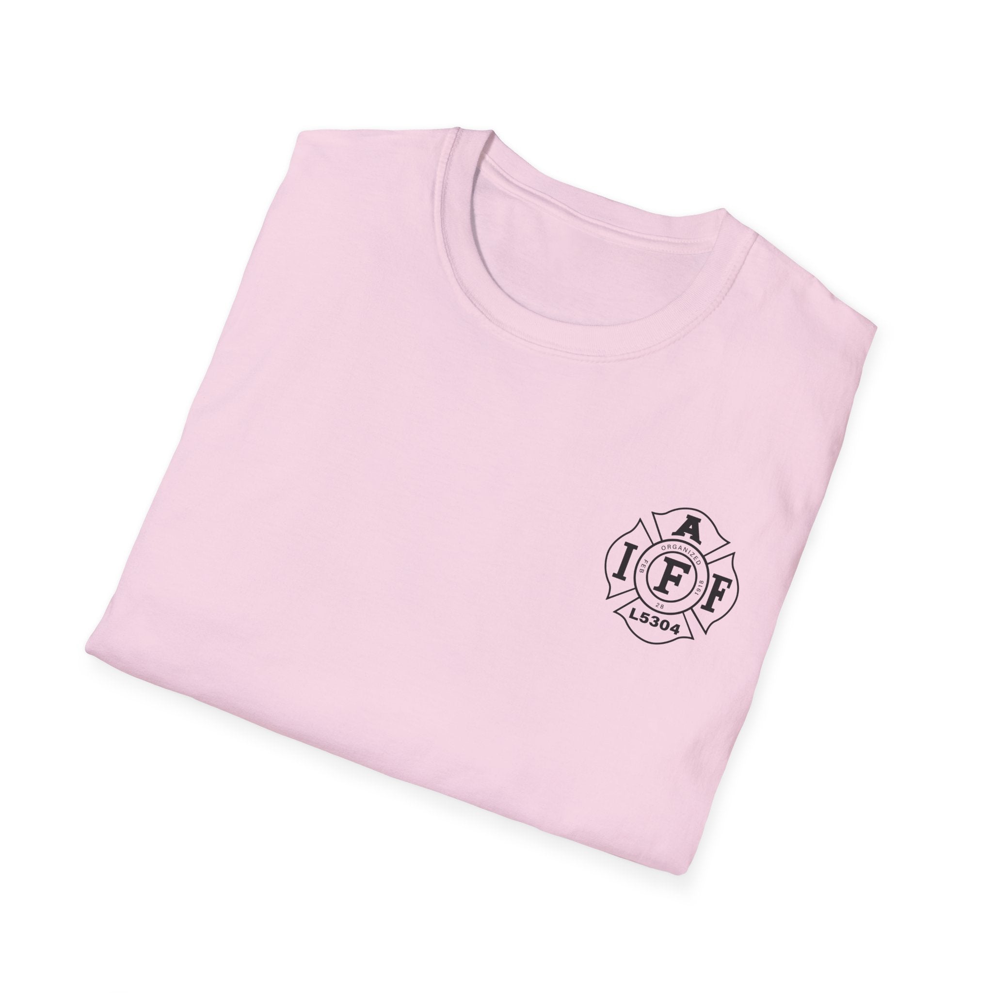 Clarke County Fire Breast Cancer (Portion of Proceeds go to Local 5304) - Gildan Soft Cotton Softstyle T-Shirt