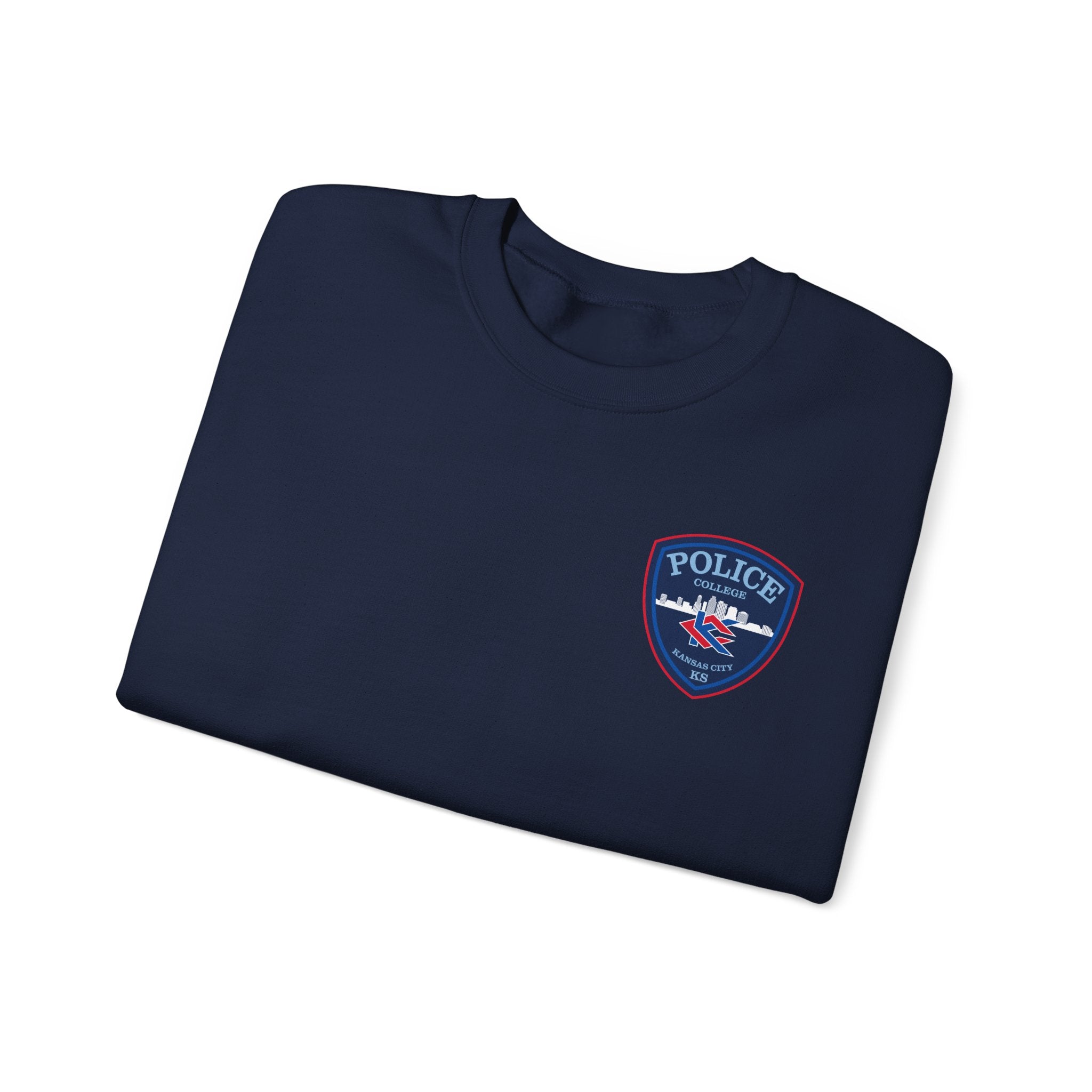 Kansas City College Police Blue Patch - Unisex Heavy Blend™ Crewneck Sweatshirt