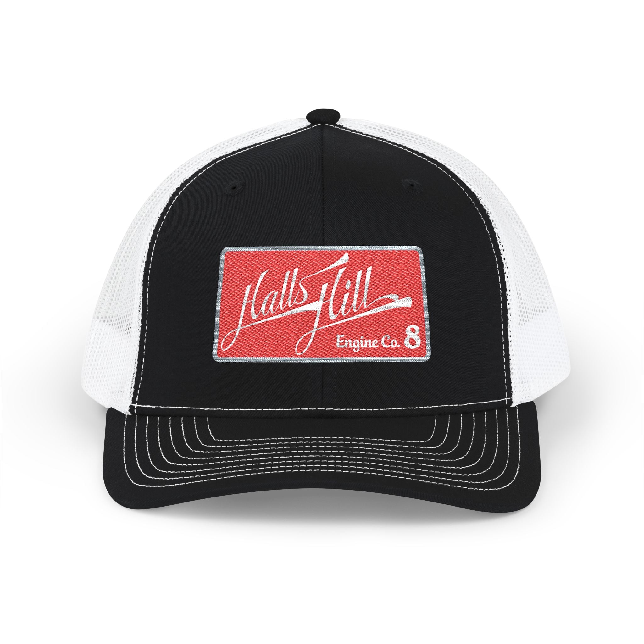 Halls Hill Engine Co 8 - Snapback Trucker Cap (Embroidery) Richardson 112 Style Hat