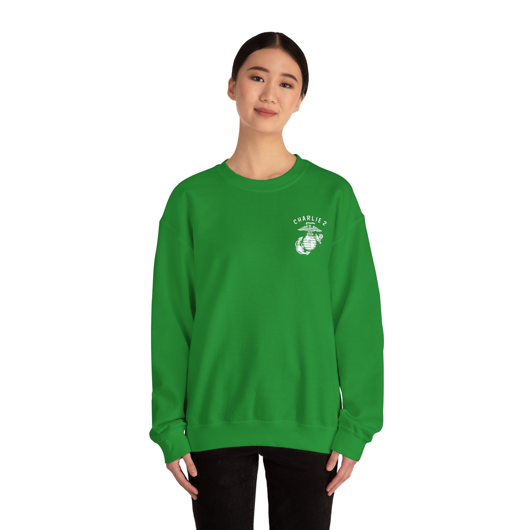 Charlie 2 Ronin (white Logo) - Gildan Unisex Heavy Blend™ Crewneck Sweatshirt