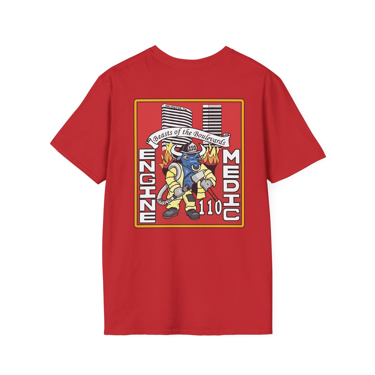 Arlington Station 10 Beast of Blvd (version 2) - Gildan Soft Cotton Softstyle T-Shirt