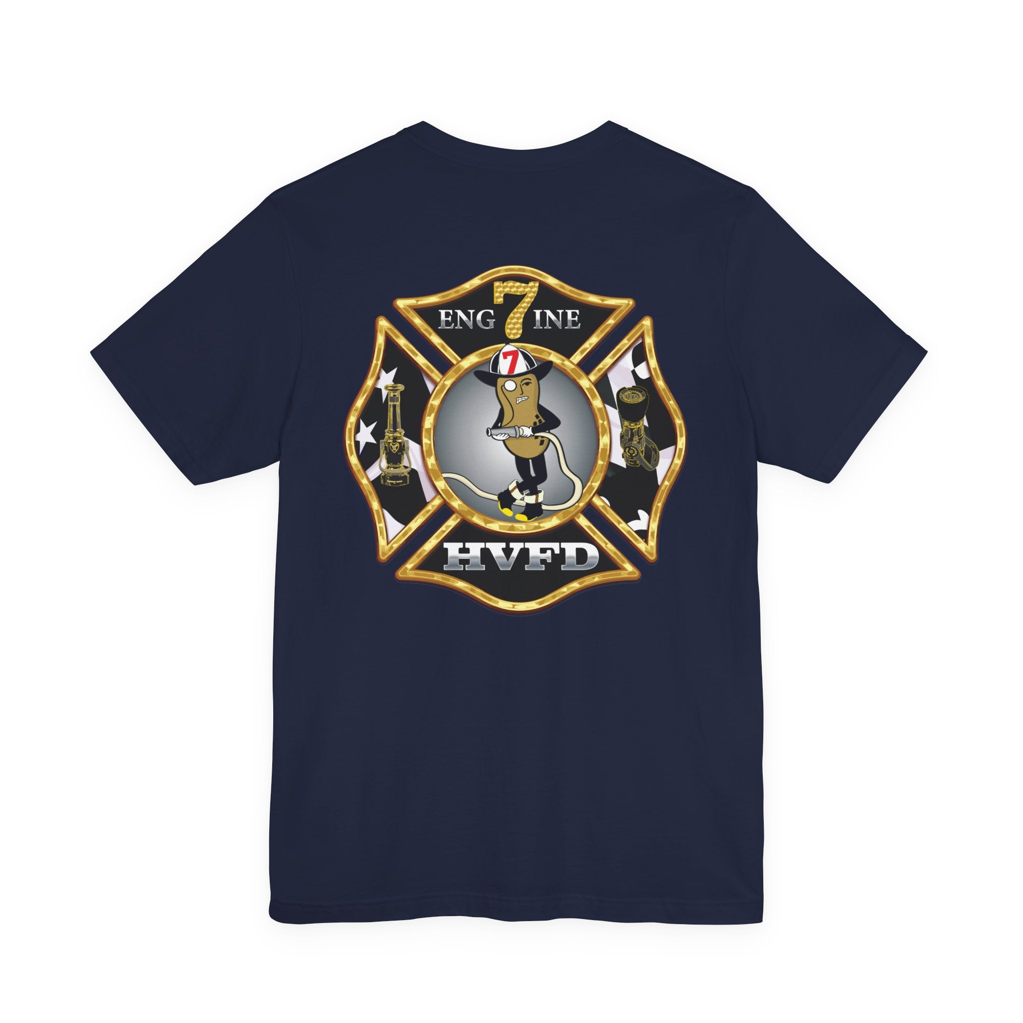 Hollywood MD Vol Fire Eng7ine - Bella+Canvas Soft Unisex Tee