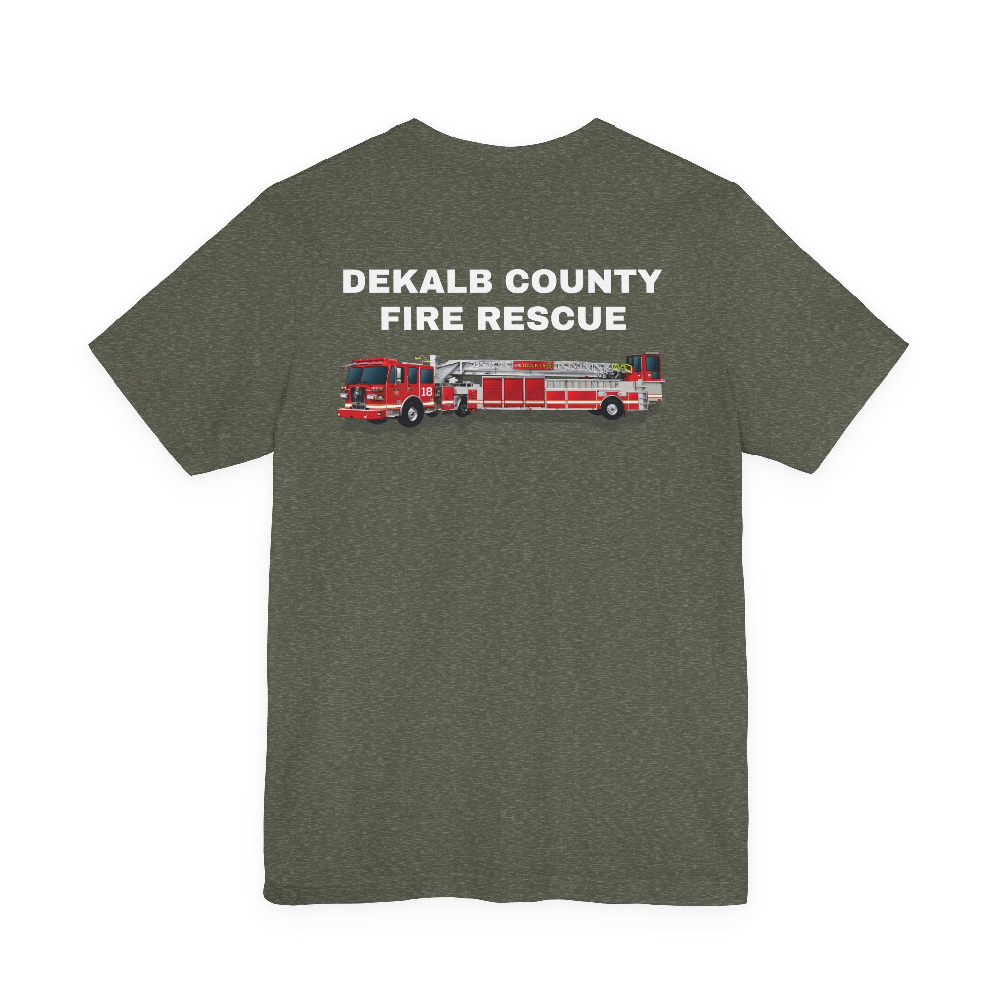 Dekalb County Fire Tiller 18 Rendering - Bella+Canvas Soft Unisex Tee