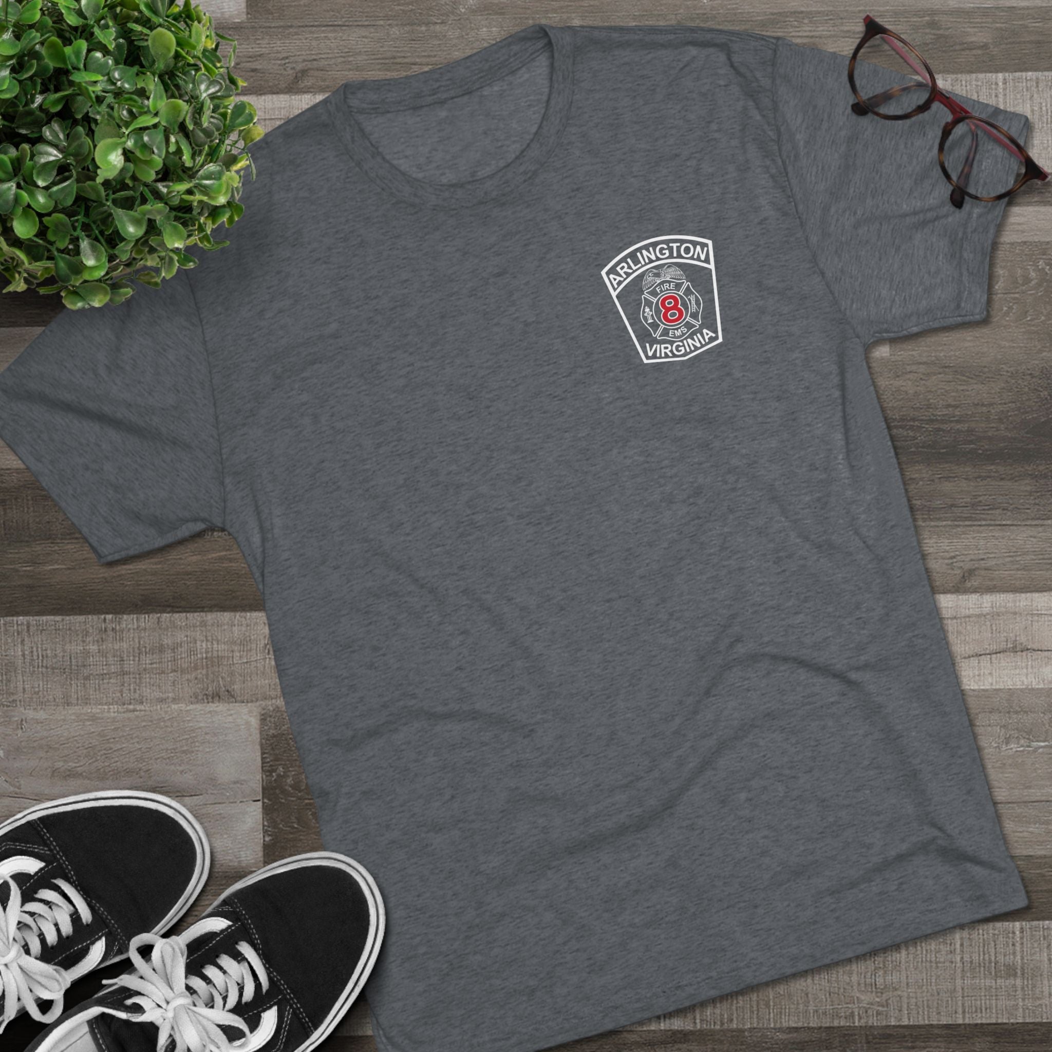Engine 8 Halls Hill - NextLevel Tri-Blend Crew Tee