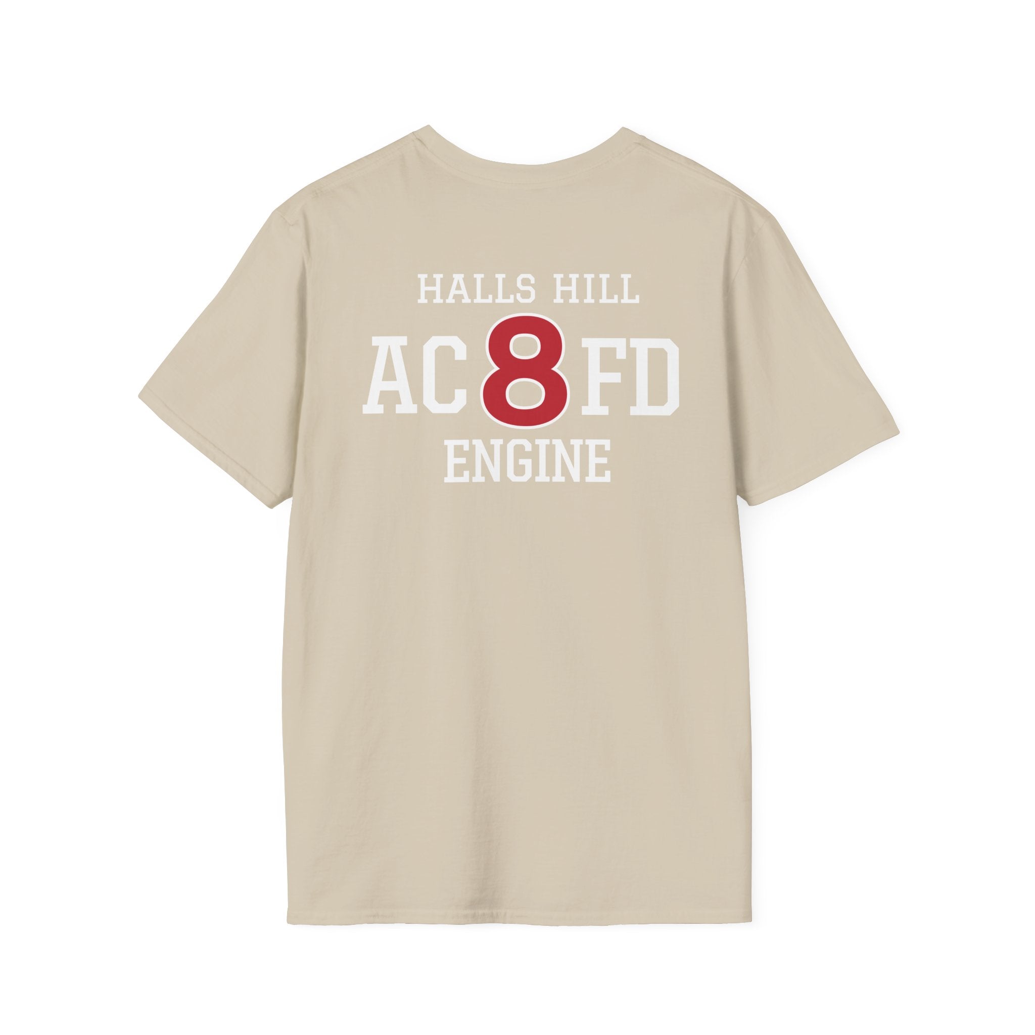Engine 8 Halls Hill - Gildan Soft Cotton Softstyle T-Shirt