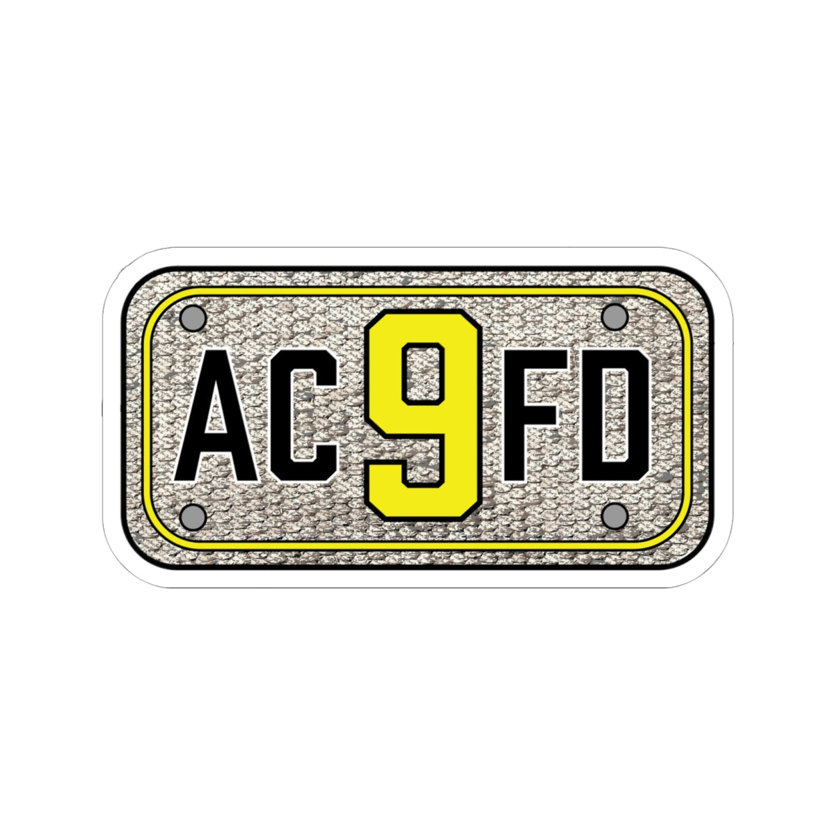 ACFD 9 Medic Hose Patch - Kiss-Cut Stickers