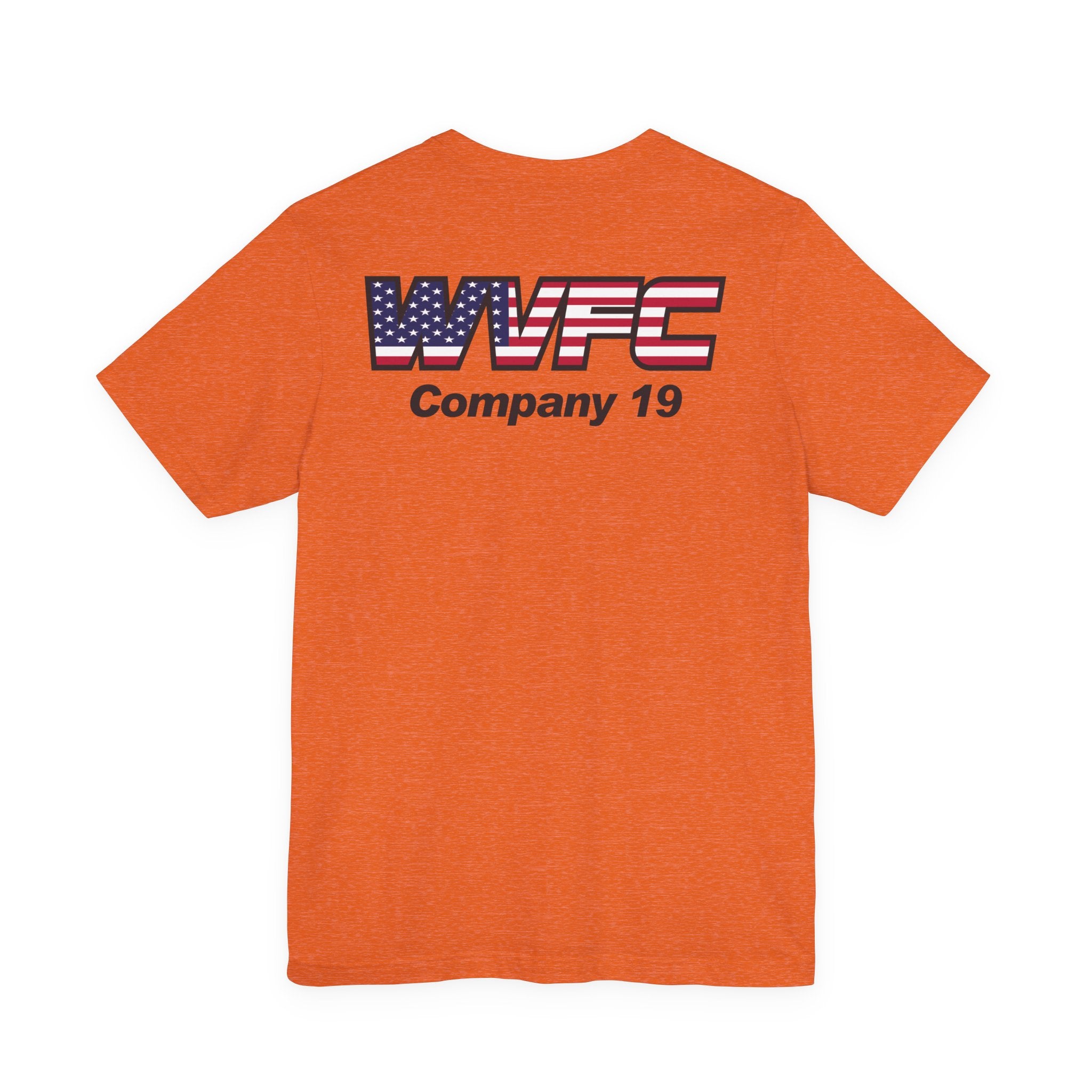 WVFC Goat Logo 2 Version 3 US Flag Blk- Unisex Jersey Short Sleeve Tee