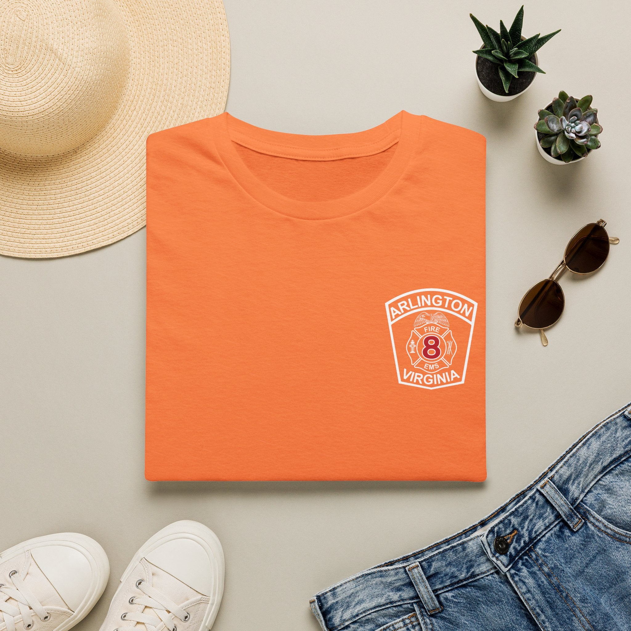 Engine 8 Arlington - Gildan Soft Cotton Softstyle T-Shirt