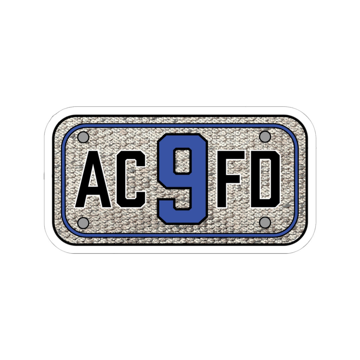 ACFD 9 Rescue Hose Patch - Kiss-Cut Stickers