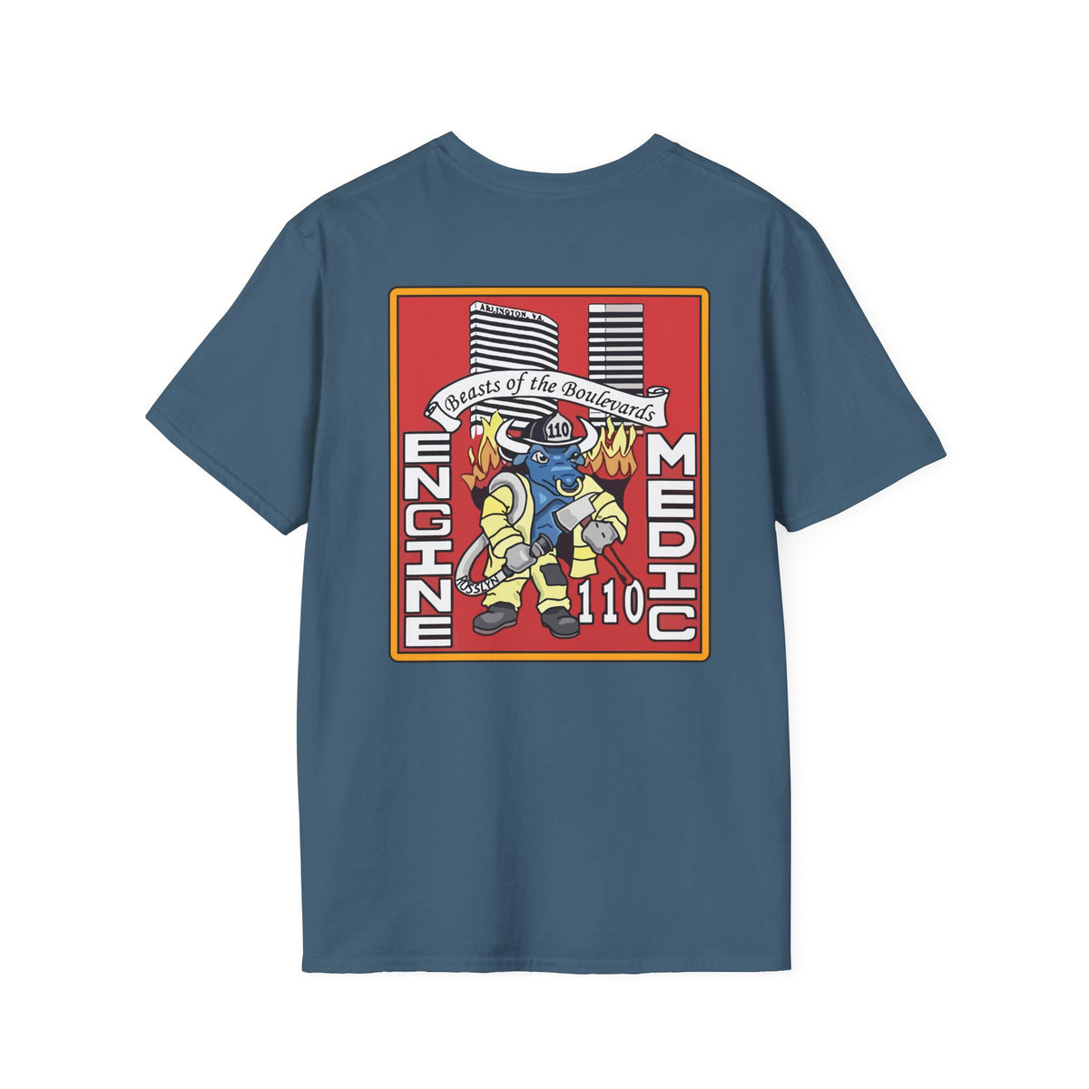 Arlington Station 10 Beast of Blvd (version 2) - Gildan Soft Cotton Softstyle T-Shirt