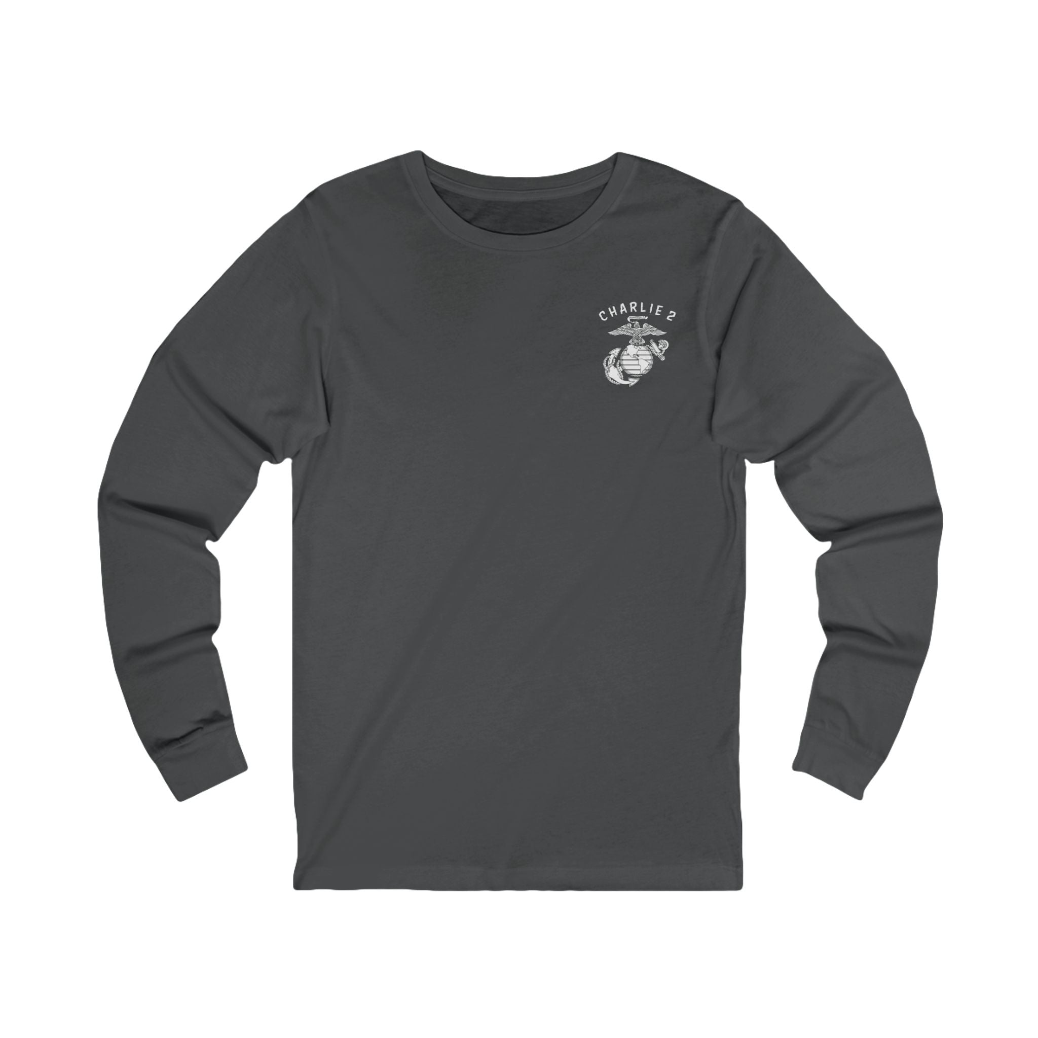 Charlie 2 Ronin (white Logo) - Bella-Canvas Soft Jersey Cotton Long Sleeve Tee