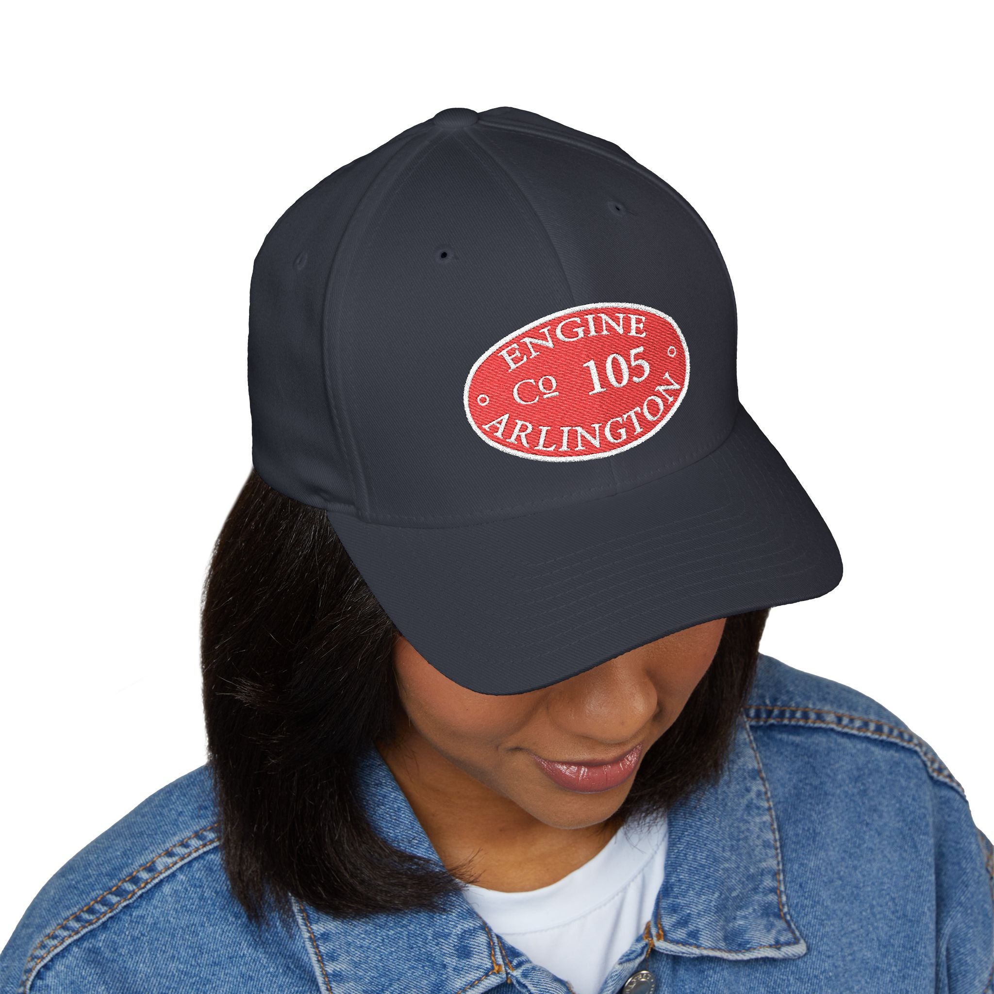 Arlington Engine 5 Circle Patch - FLEXFIT Closed-Back Structured Cap (Embroidery)