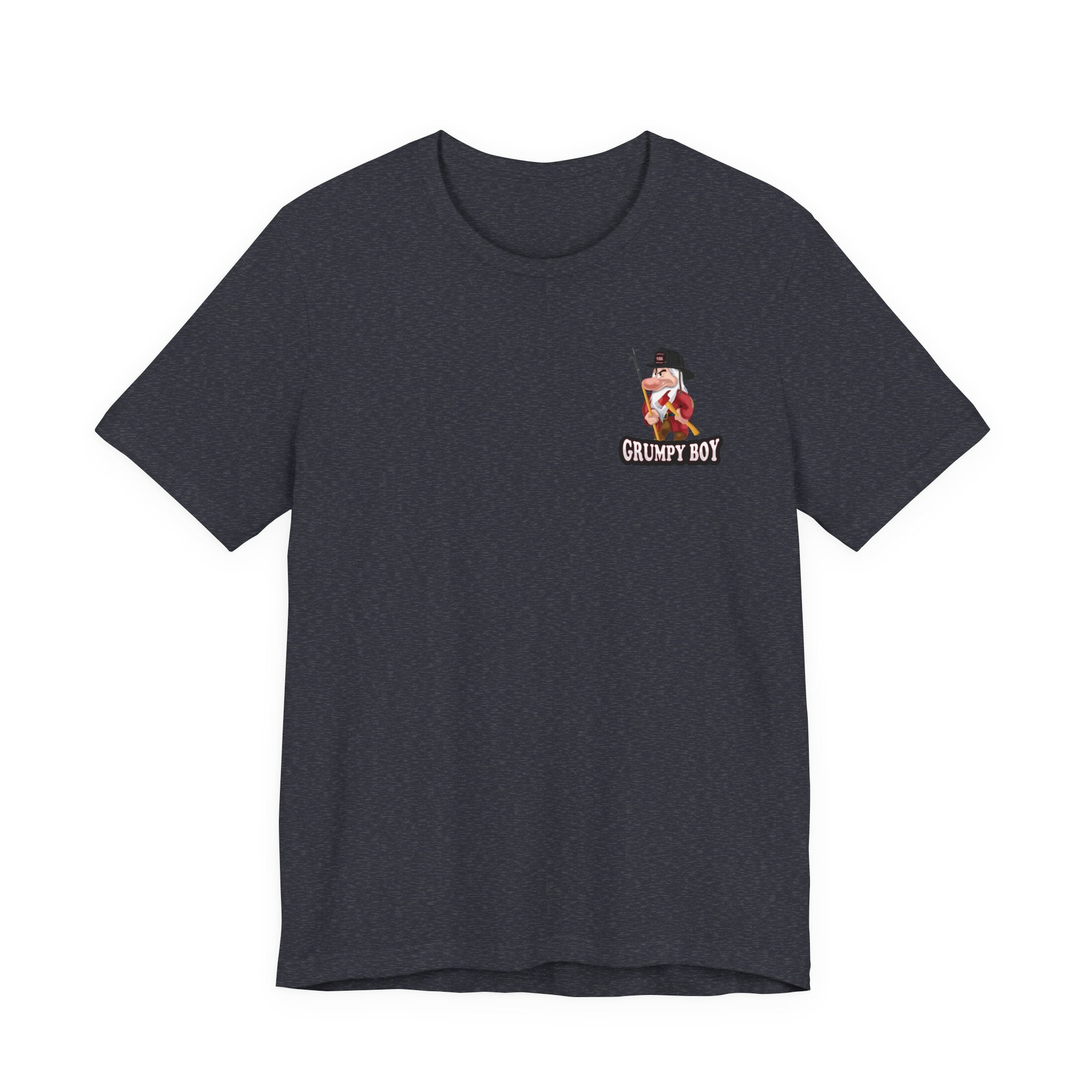 Grumpy Boy Firefighter - Heavy Cotton Unisex Tee -