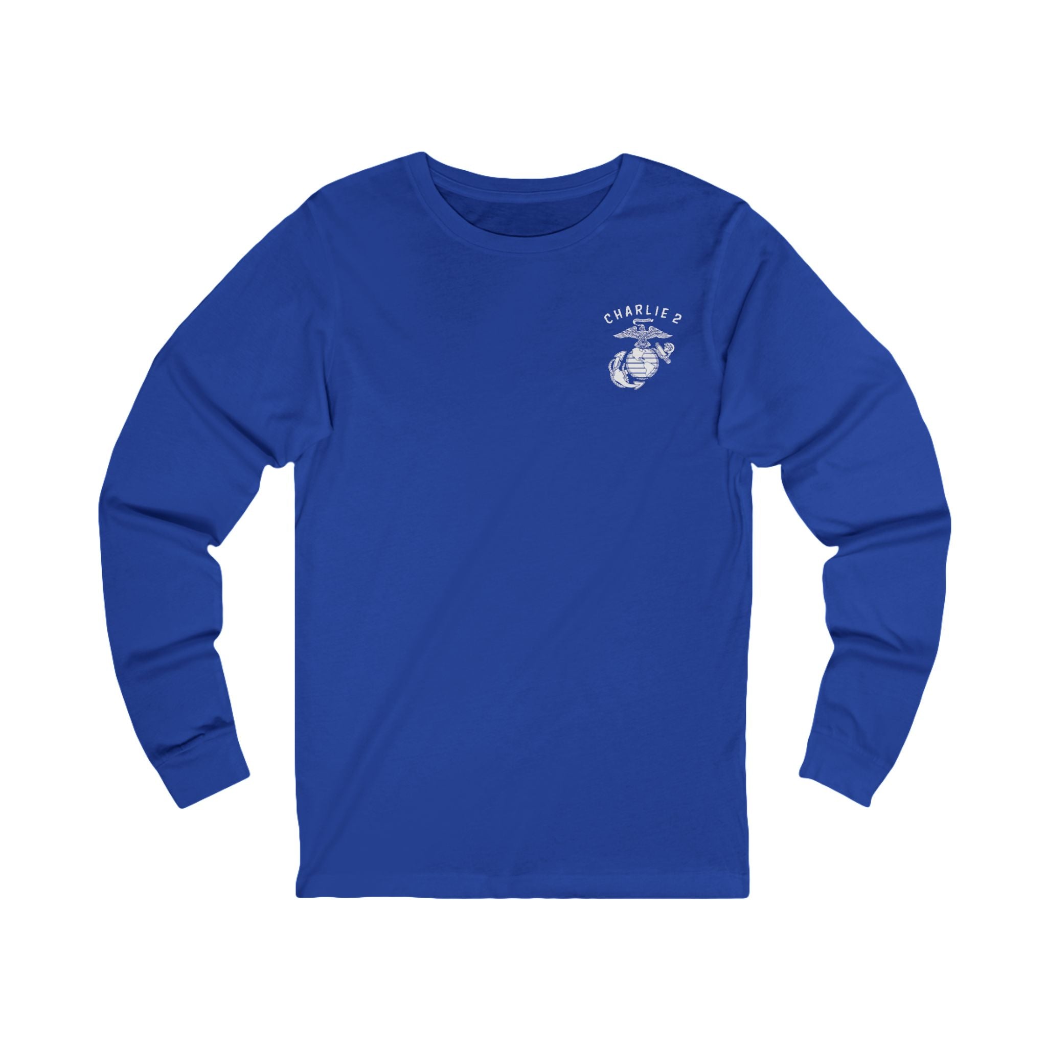 Charlie 2 Ronin (white Logo) - Bella-Canvas Soft Jersey Cotton Long Sleeve Tee