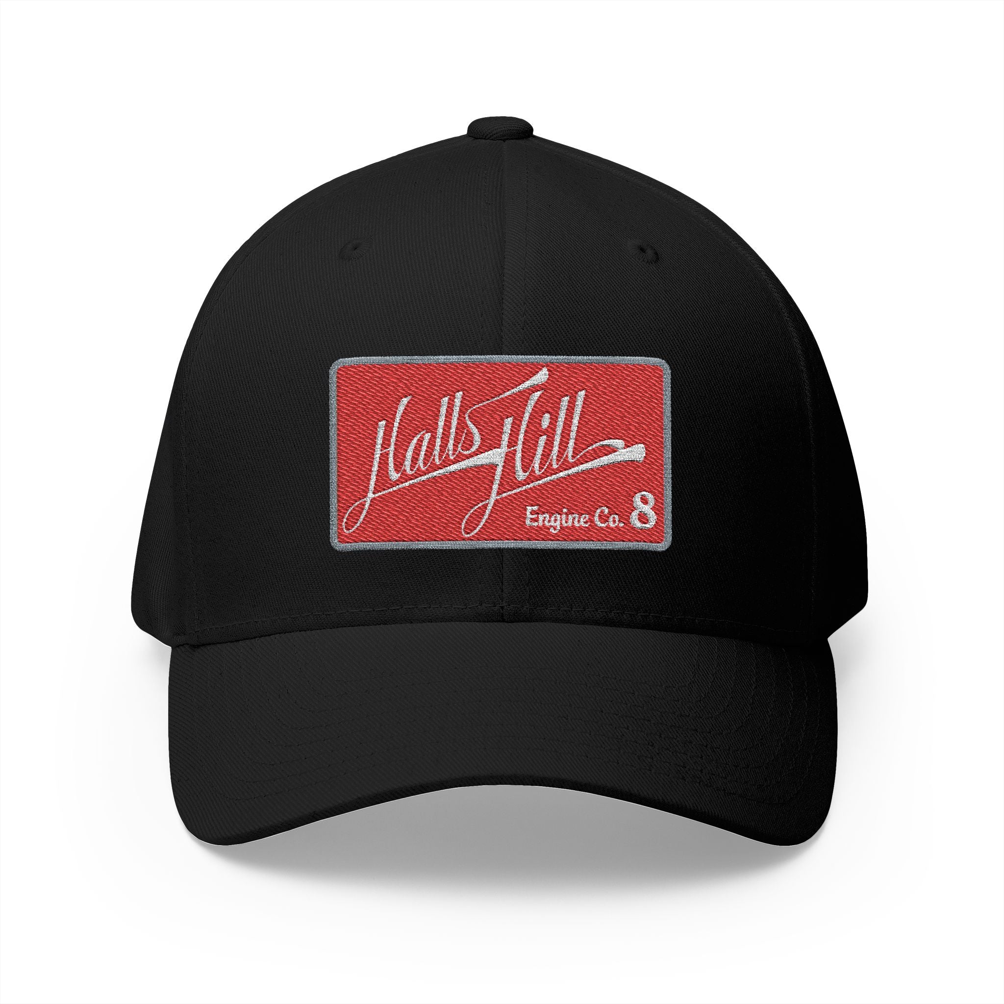 Arlington Halls Hill Engine 8 - FLEXFIT Closed-Back Structured Cap (Embroidery)
