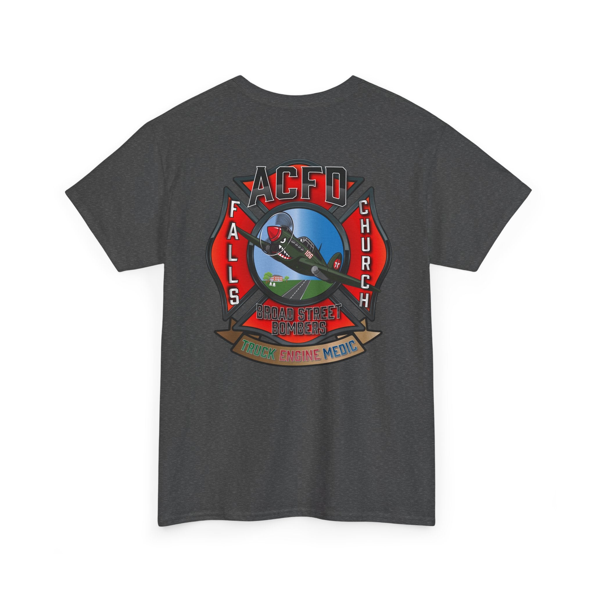 Heavy Cotton Unisex Tee - Station 6 Broadstreet Bombers