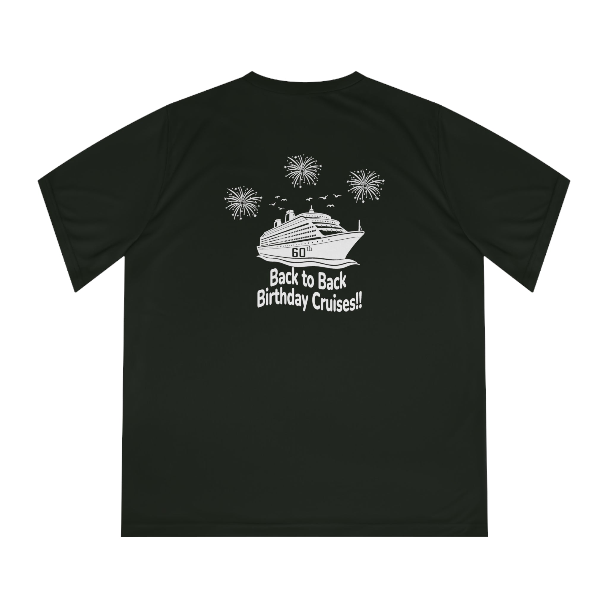 Diane Birthday Cruise White logo - Women's Performance V-Neck T-Shirt