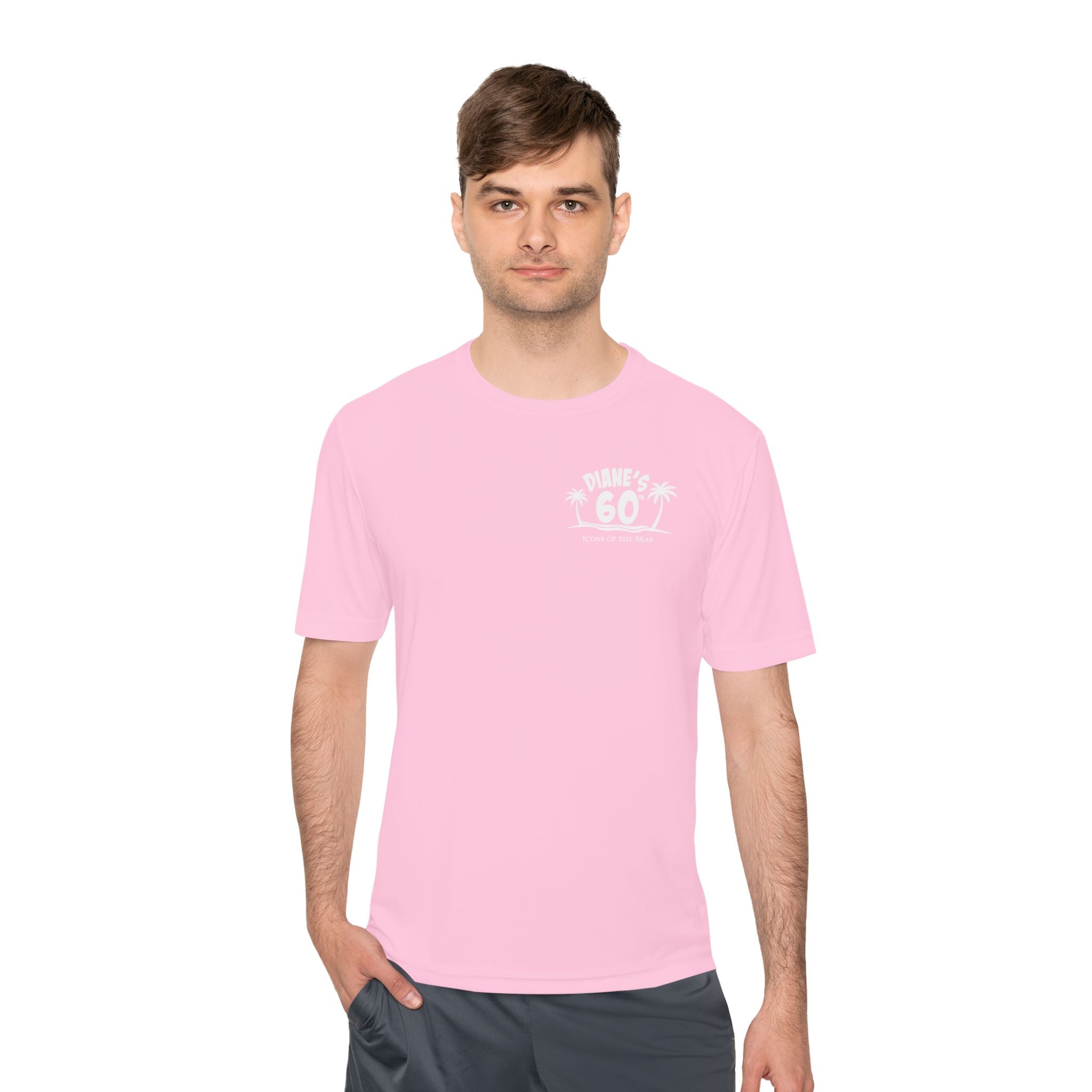 Diane Birthday Cruise White Text- Unisex Moisture Wicking Tee