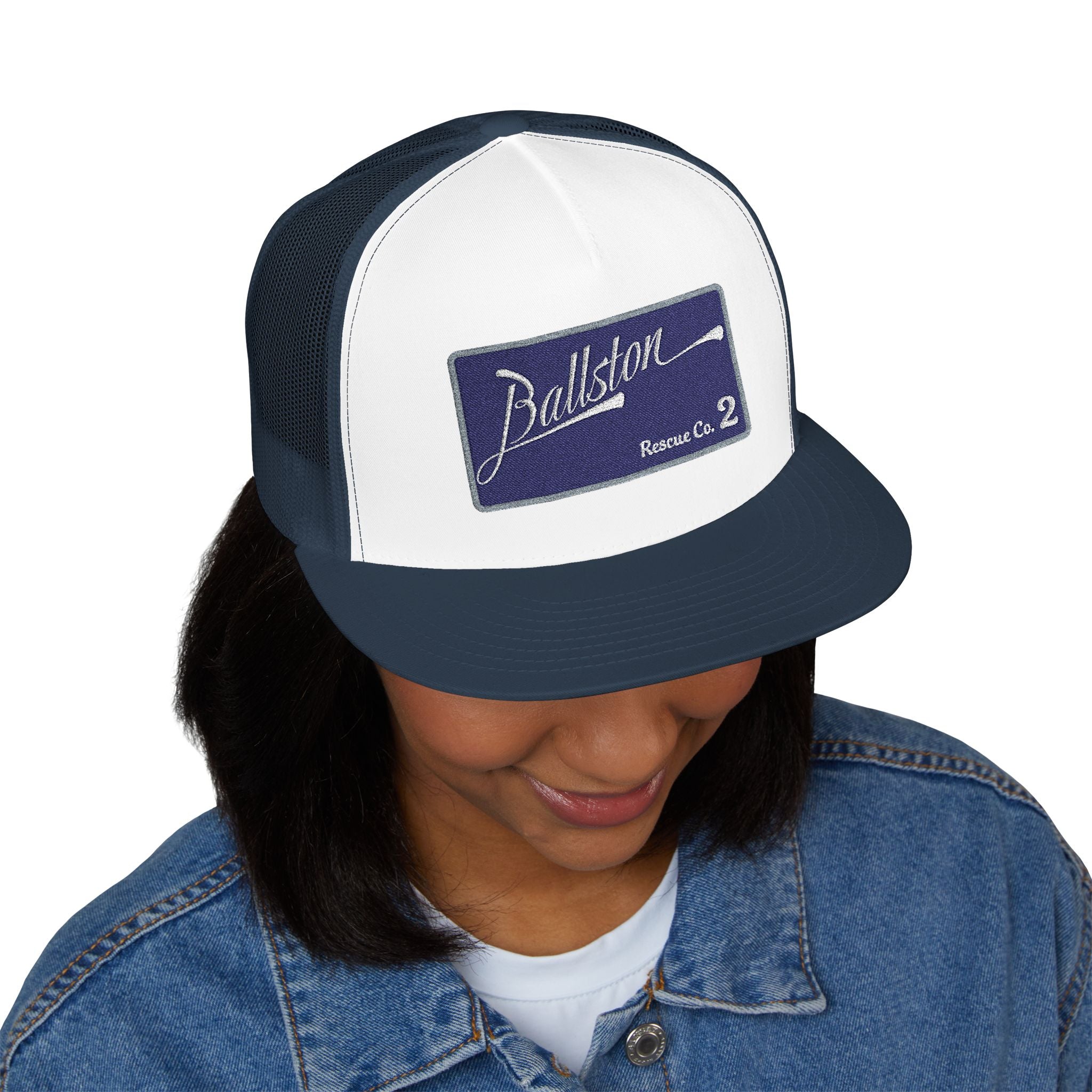Arlington Ballston Rescue Co. 2  - 5 Panel Trucker Cap (Embroidery)