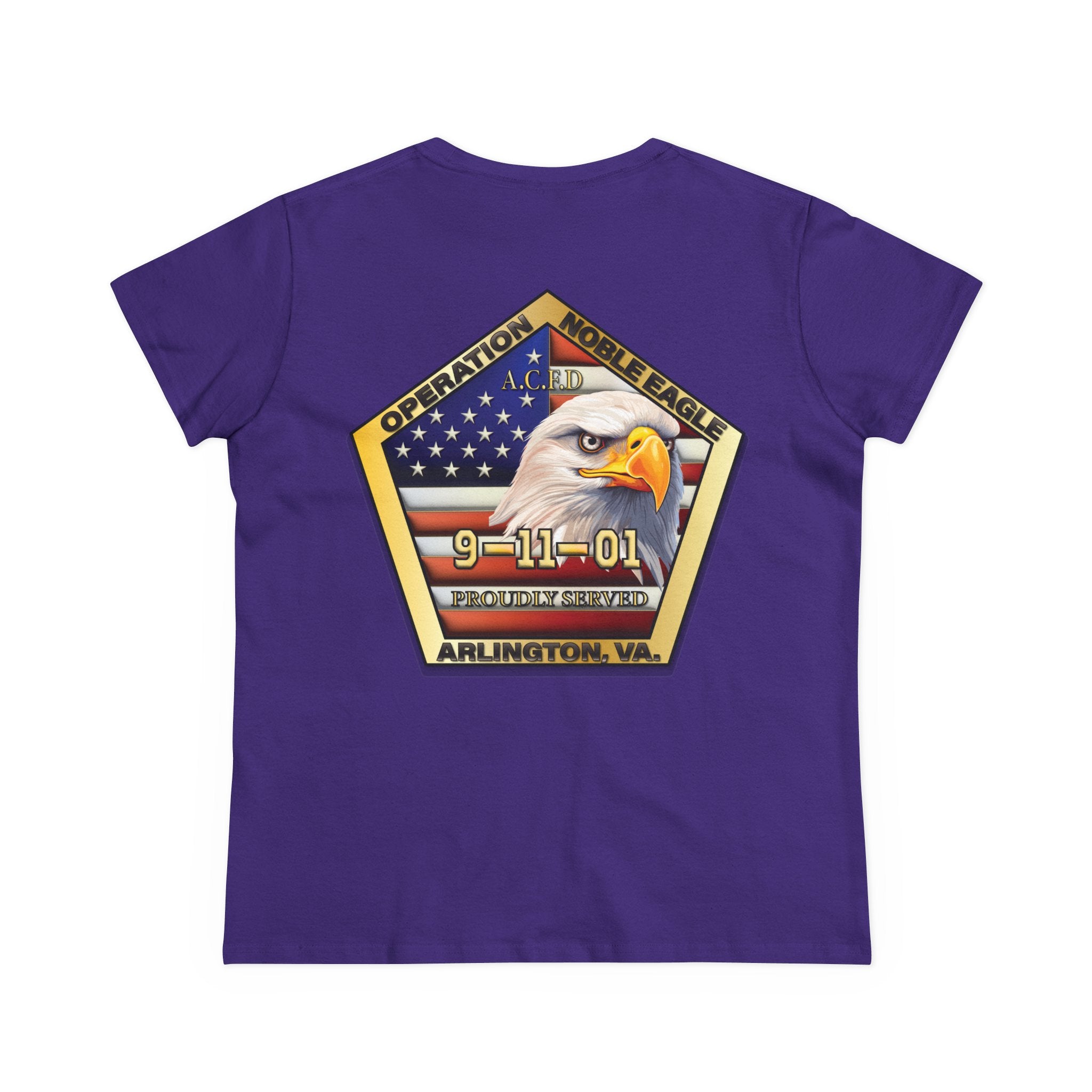 Arlington Badge / Operation Noble Eagle - Gildan Women's Midweight Cotton Tee