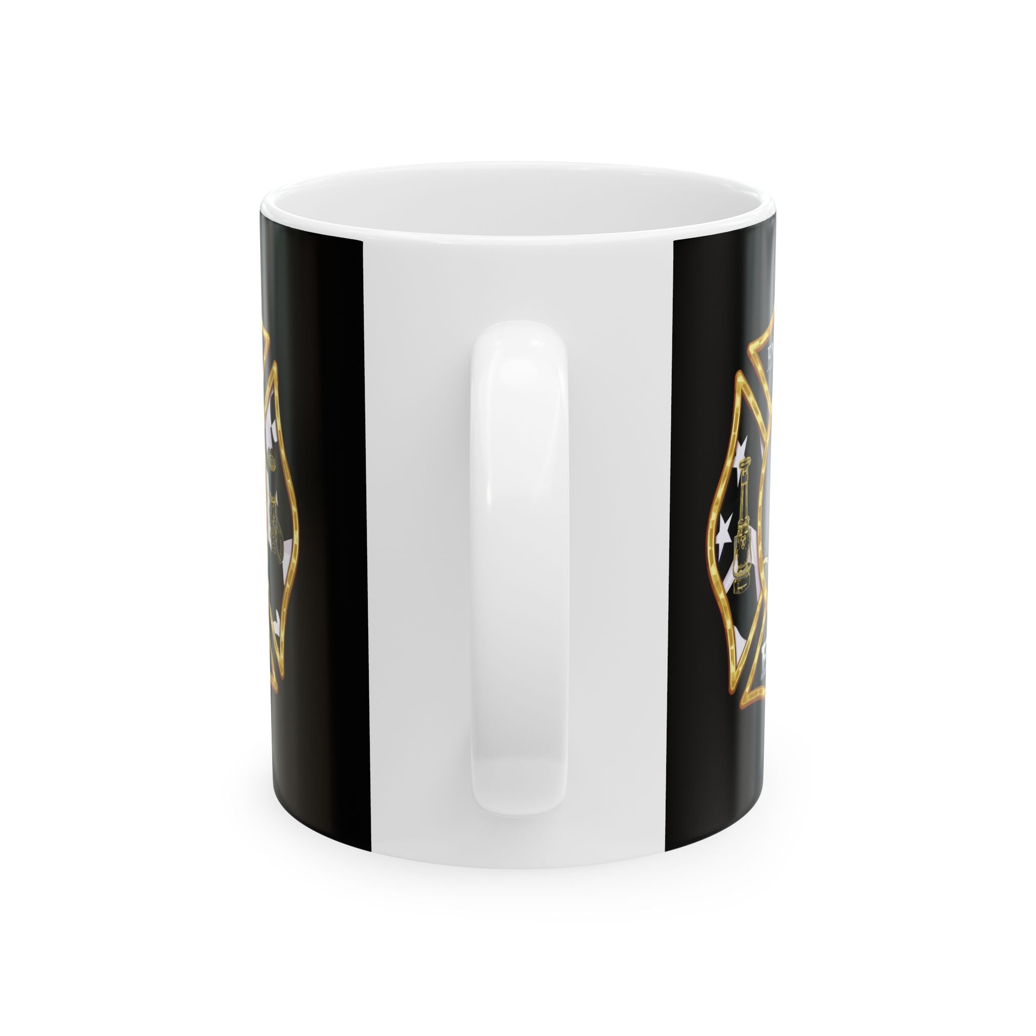 Black Mug, (11oz, 15oz) - Hollywood Maryland Volunteer Fire Eng7ine
