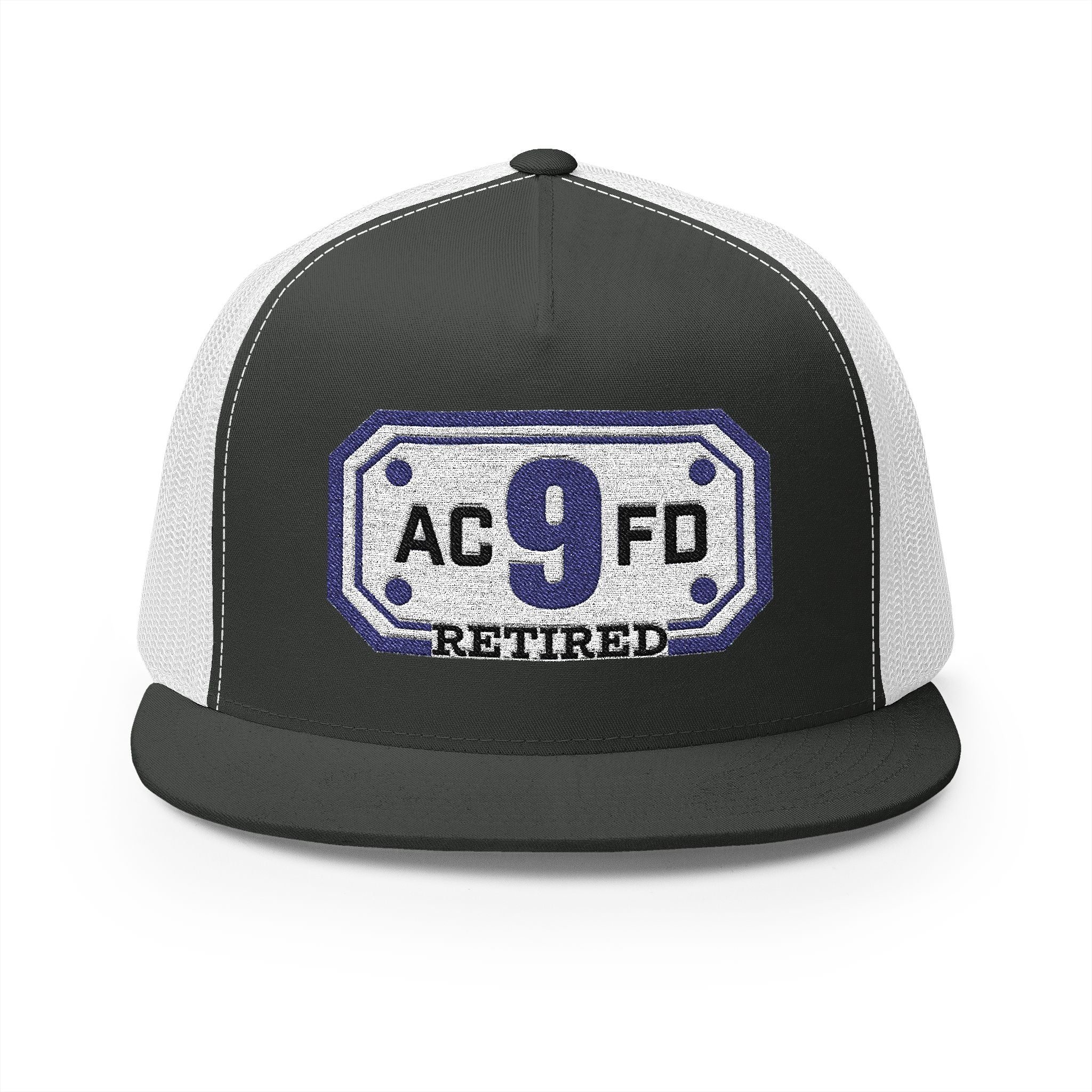 Retired Arlington Rescue 9 - 5 Panel Trucker Cap (Embroidery)