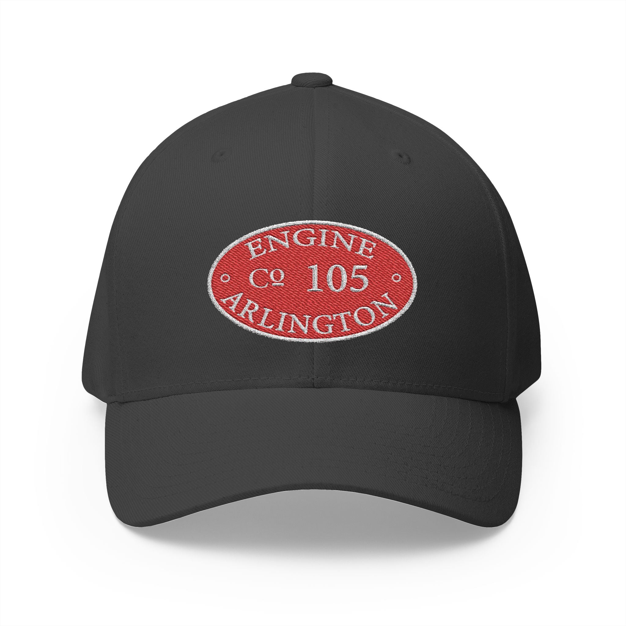 Arlington Engine 5 Circle Patch - FLEXFIT Closed-Back Structured Cap (Embroidery)