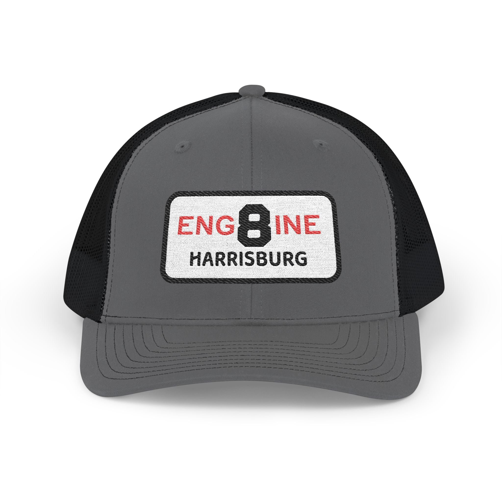 Harrisburg Fire Engine 8 - Richardson 112 Style Snapback Trucker Cap (Embroidery)