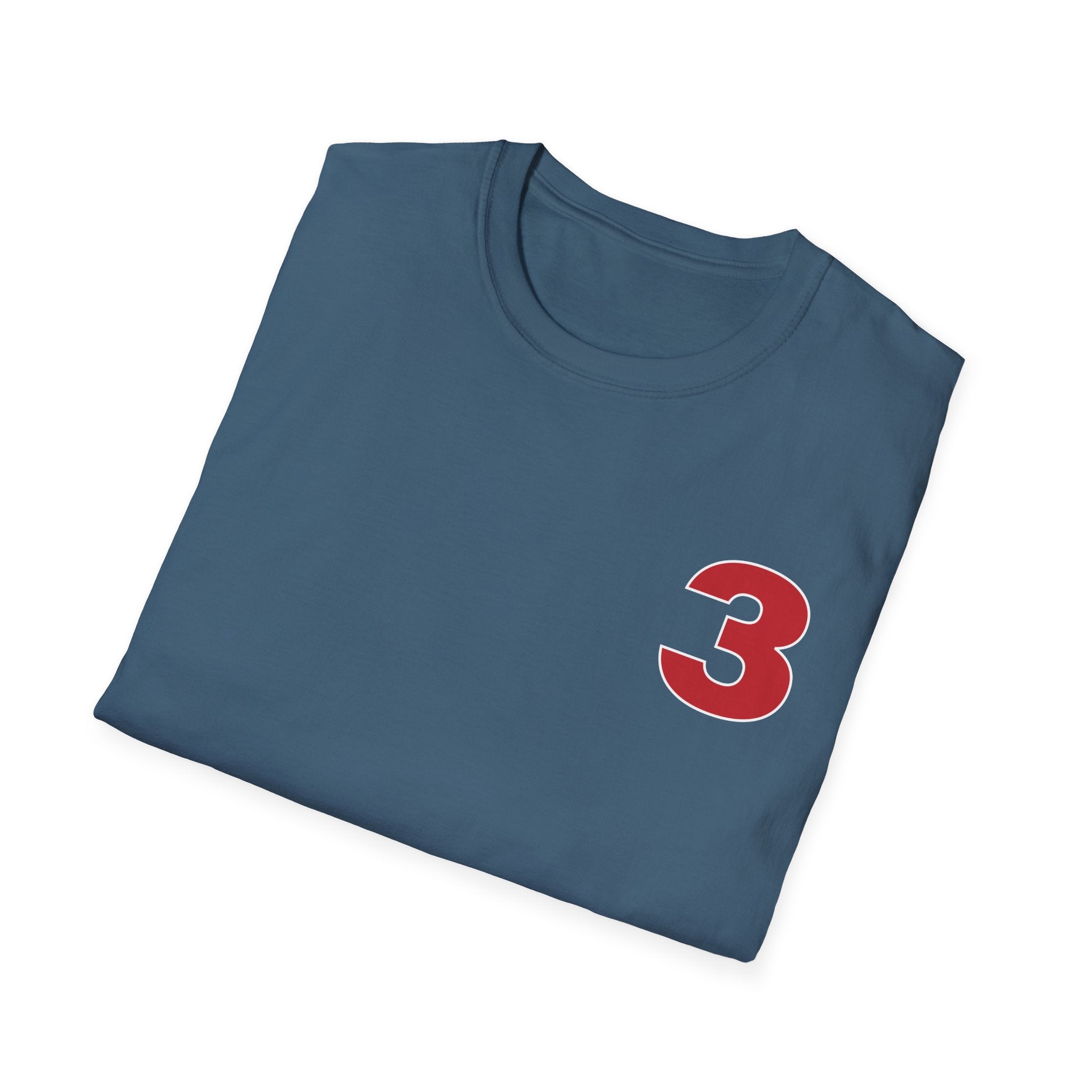 Station 3 front / Rhino back Logo - Gildan Soft Cotton Softstyle T-Shirt
